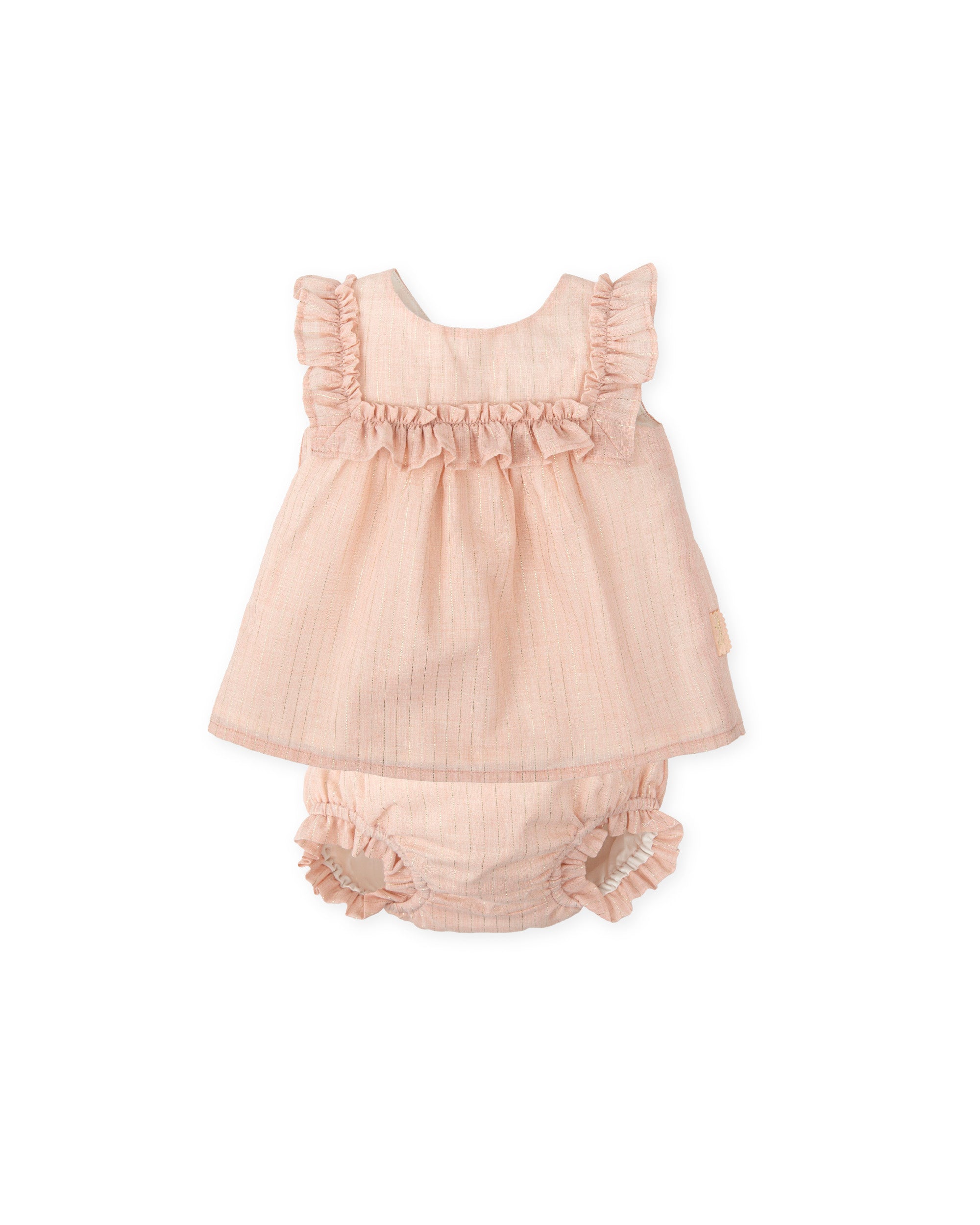 VESTIDO CON BRAGUITA RECIÉN NACIDO PÉTALO