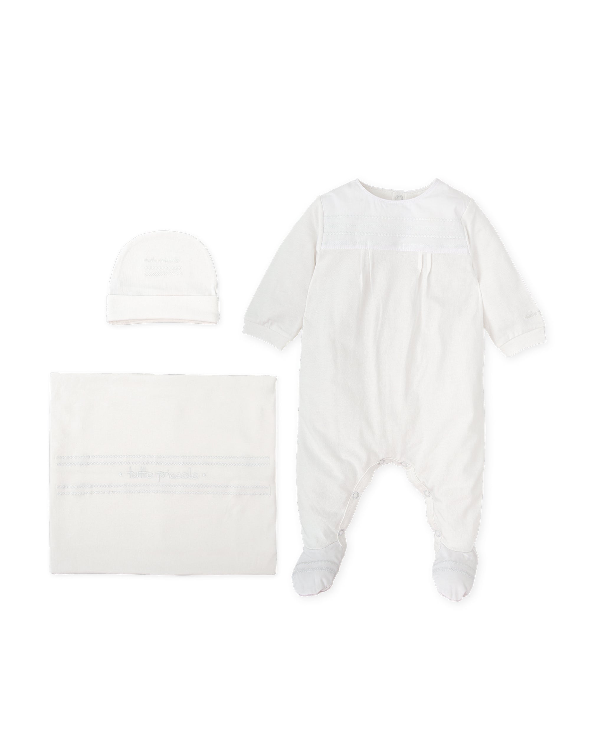 SET CANASTILLA RECIÉN NACIDO BLANCO ÓPTICO