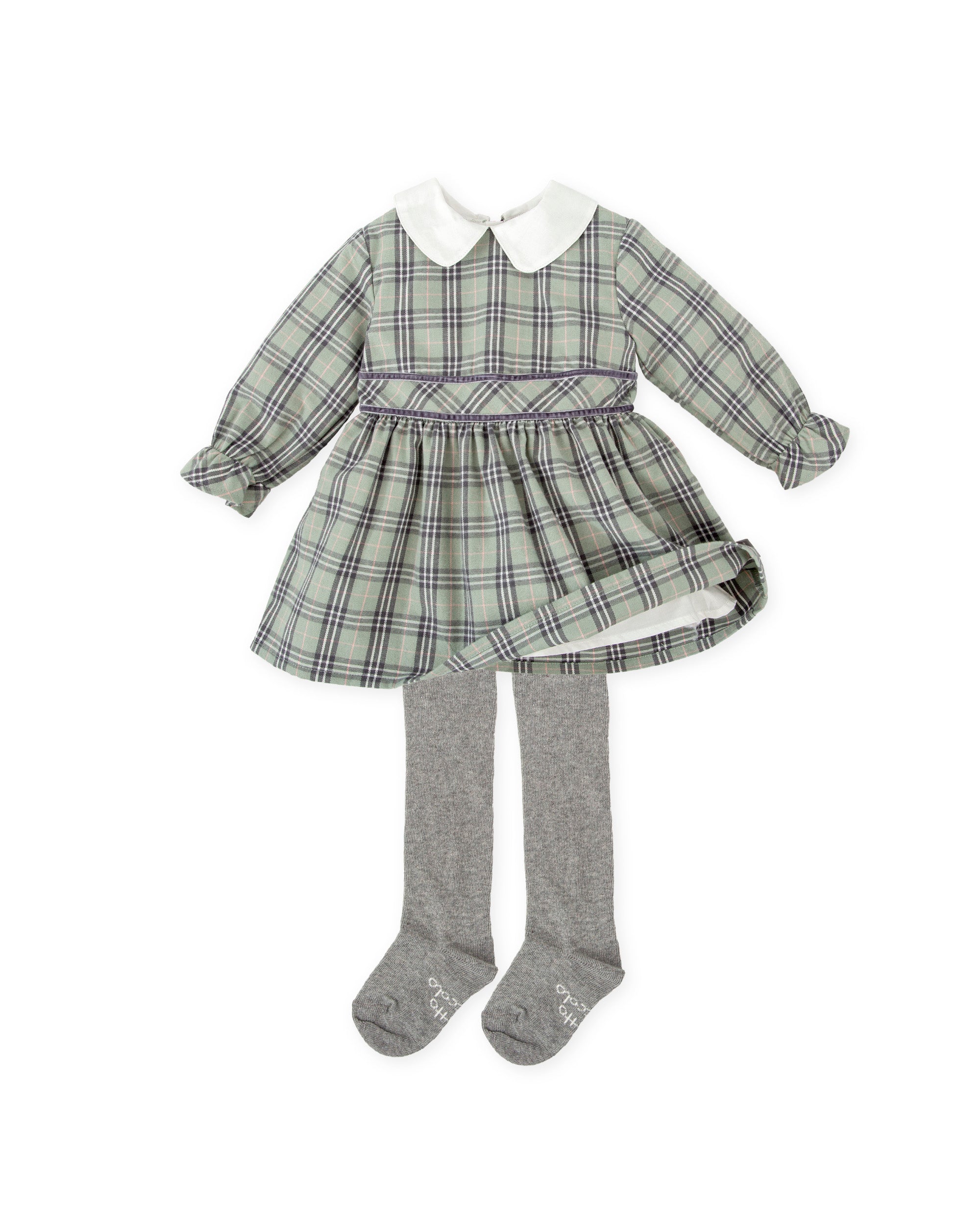 VESTIDO CON LEOTARDOS GRIS
