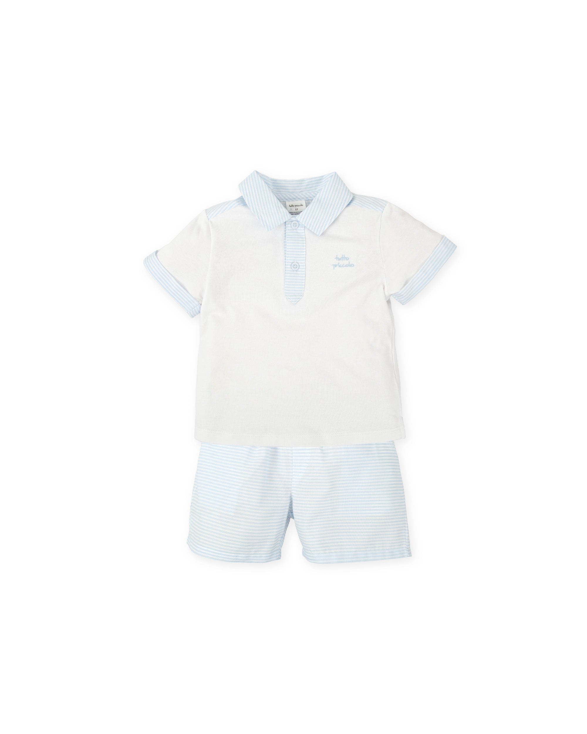 CONJUNTO 2 PZAS. BLANCO CELESTE