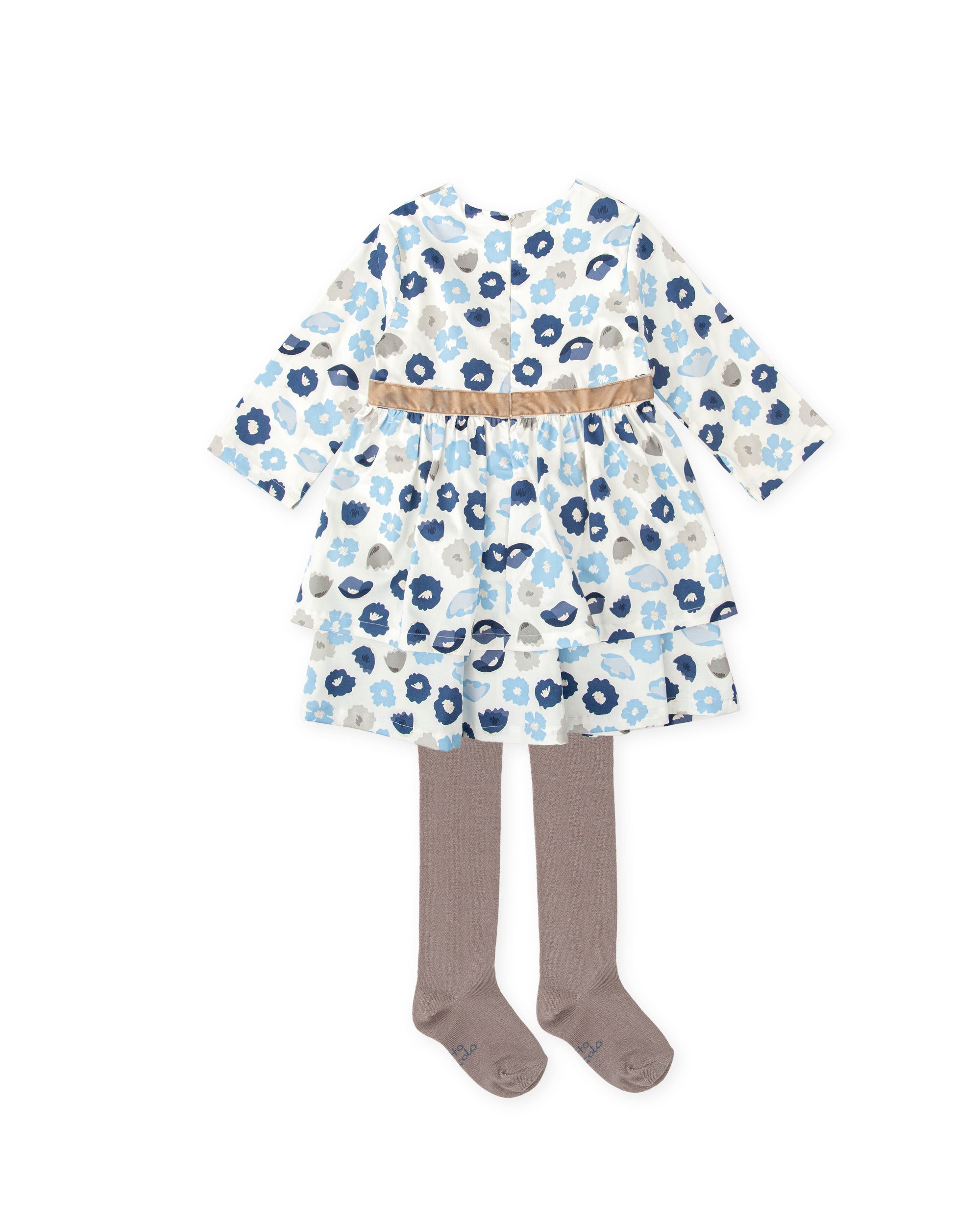 VESTIDO CON LEOTARDOS AZUL