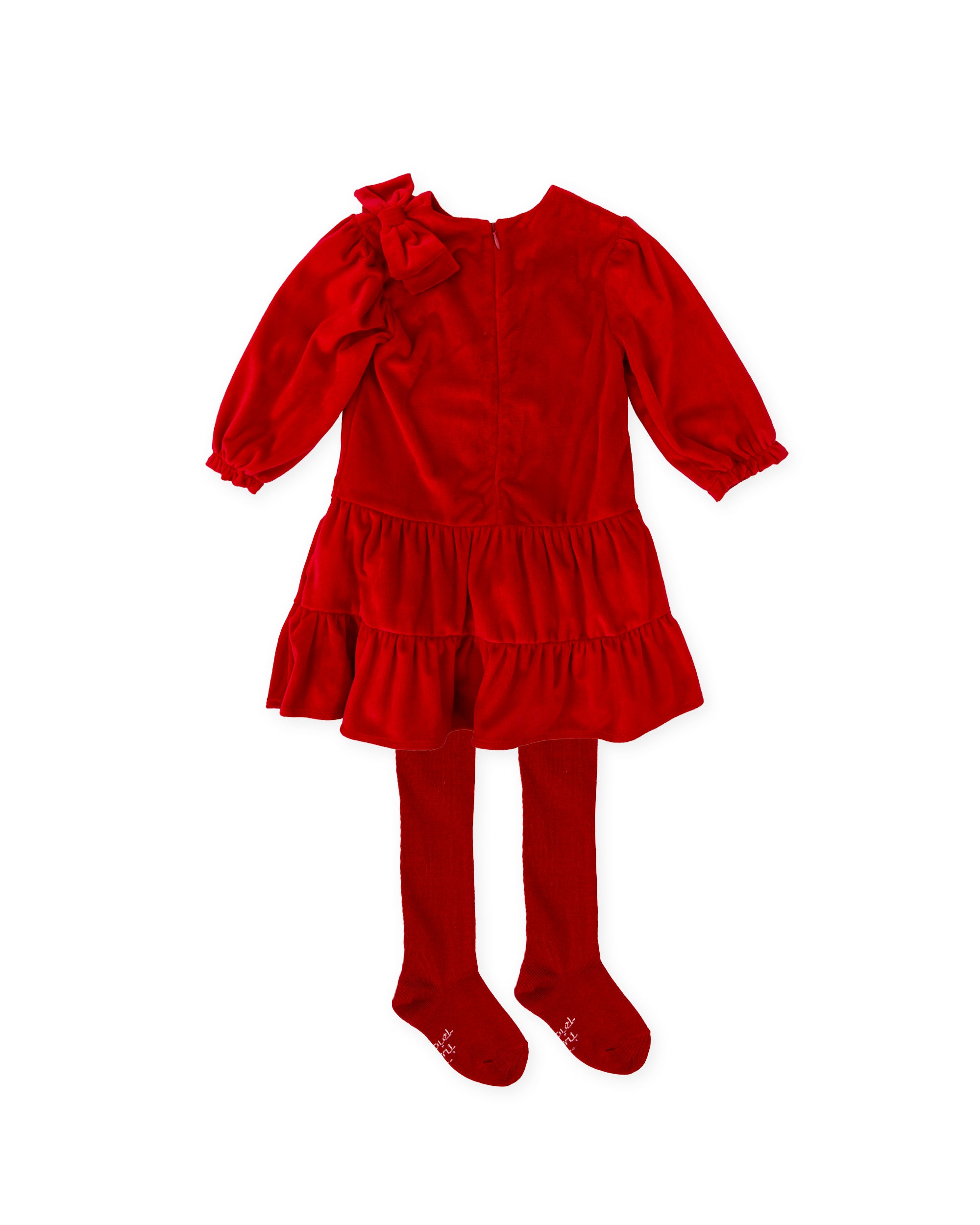 VESTIDO CON LEOTARDOS ROJO