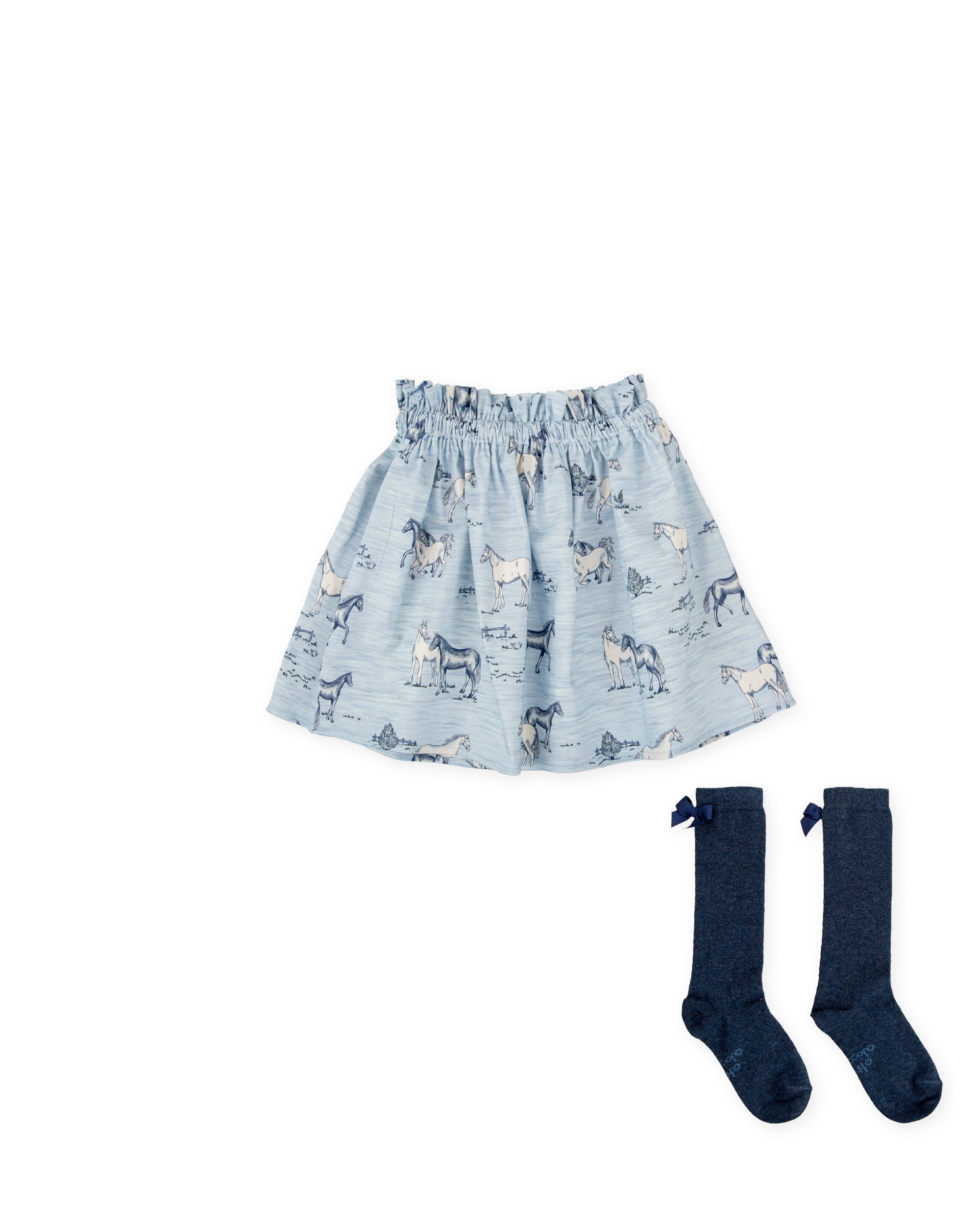 FALDA CON CALCETINES PORCELANA