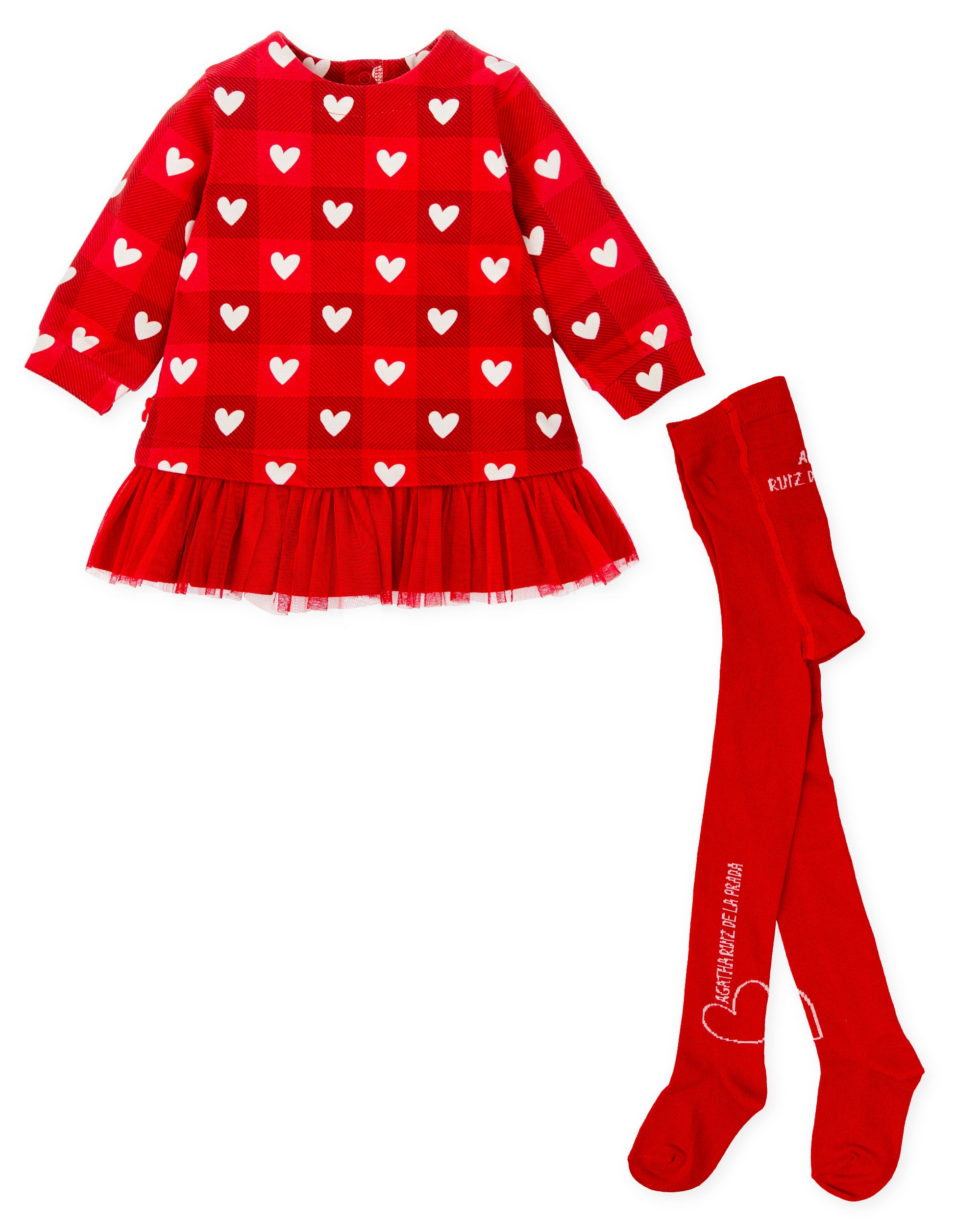 VESTIDO CON LEOTARDOS ROJO