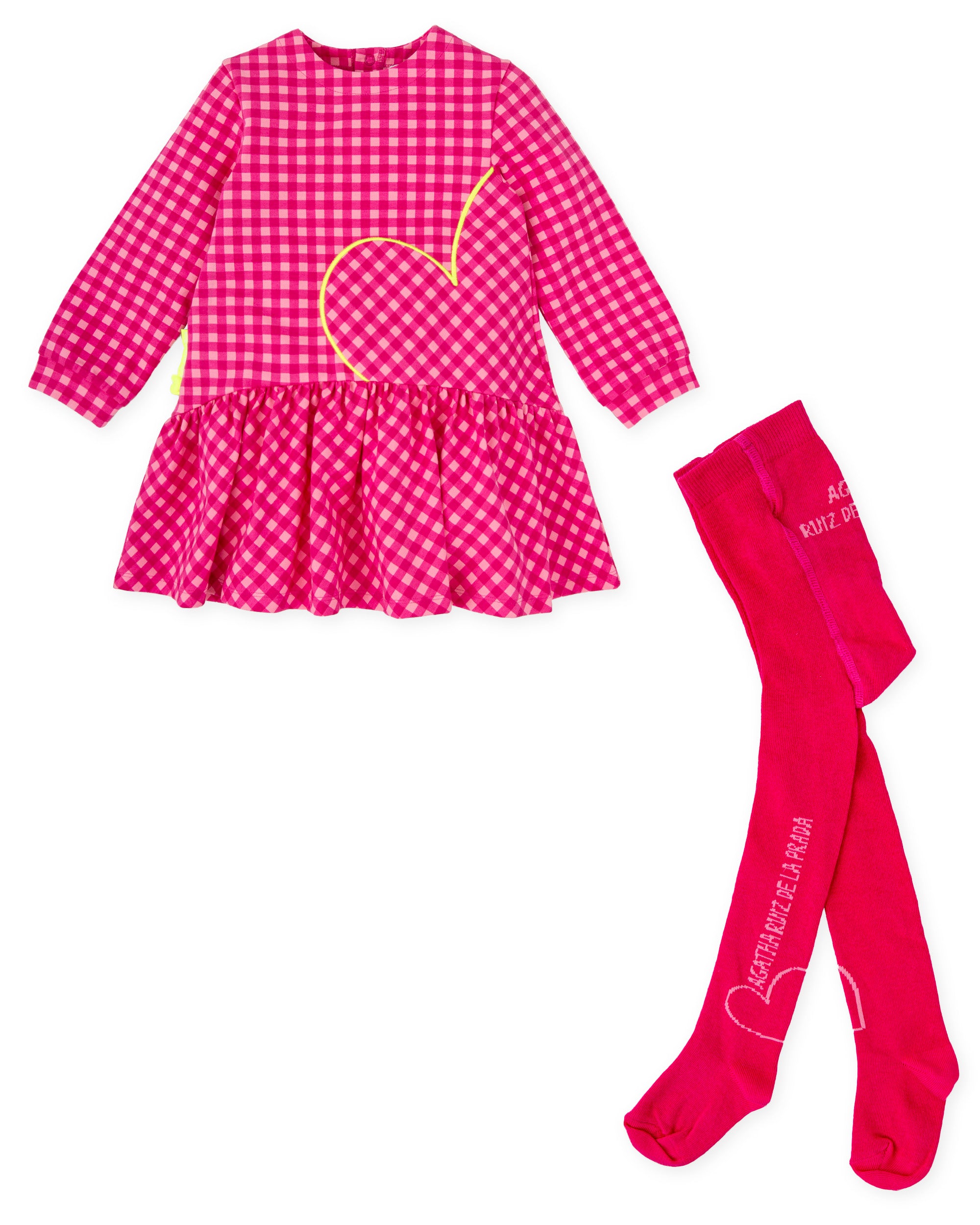 VESTIDO CON LEOTARDOS FUCSIA