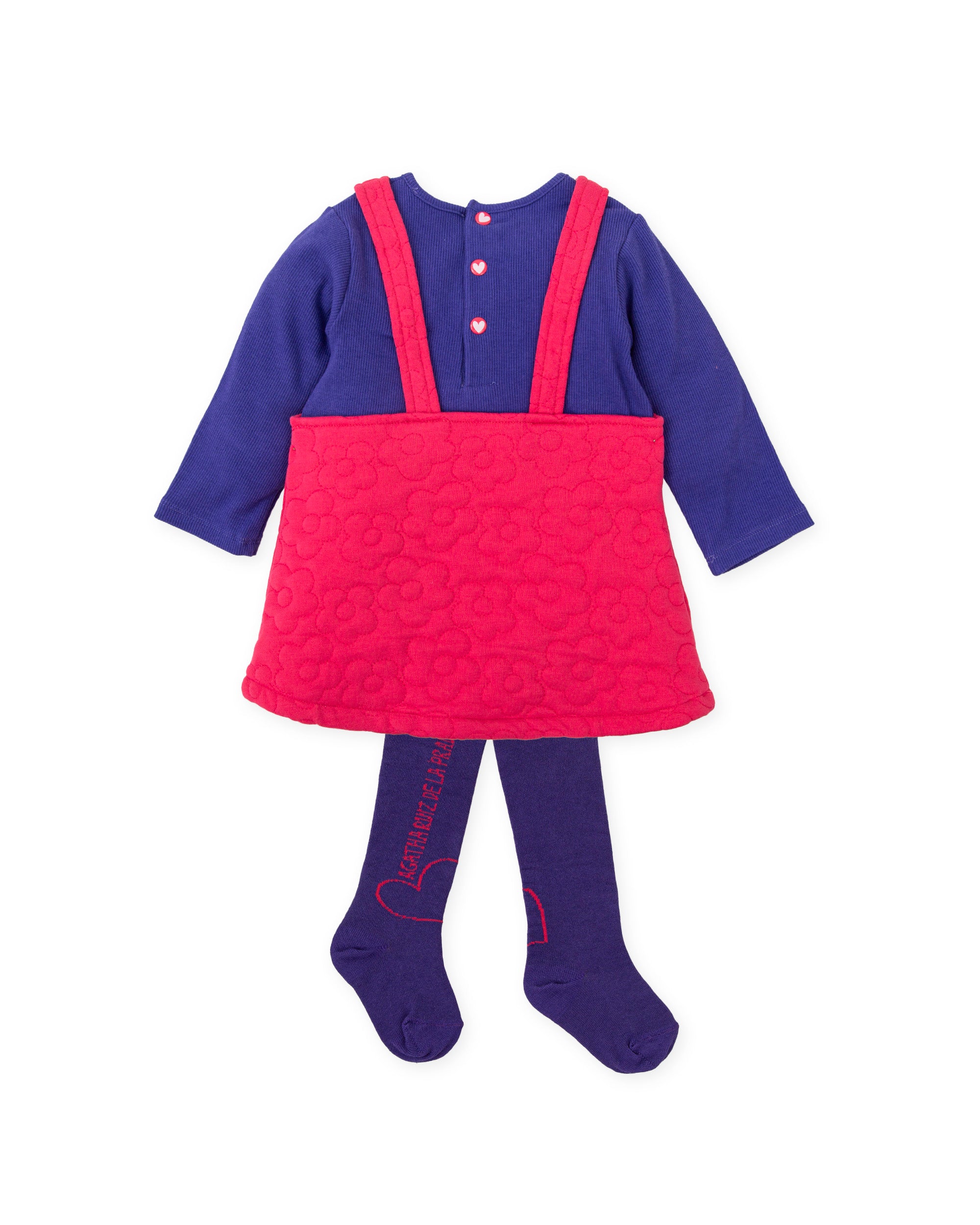 VESTIDO CON LEOTARDOS CORAL
