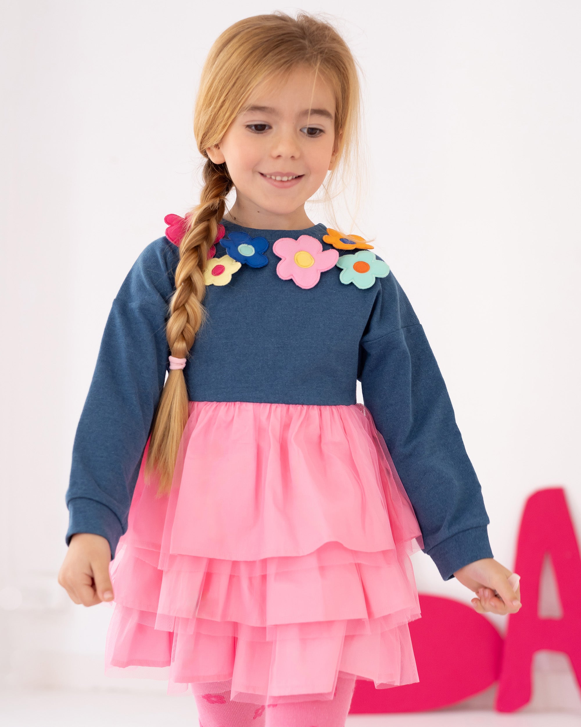 VESTIDO CON LEOTARDOS INDIGO