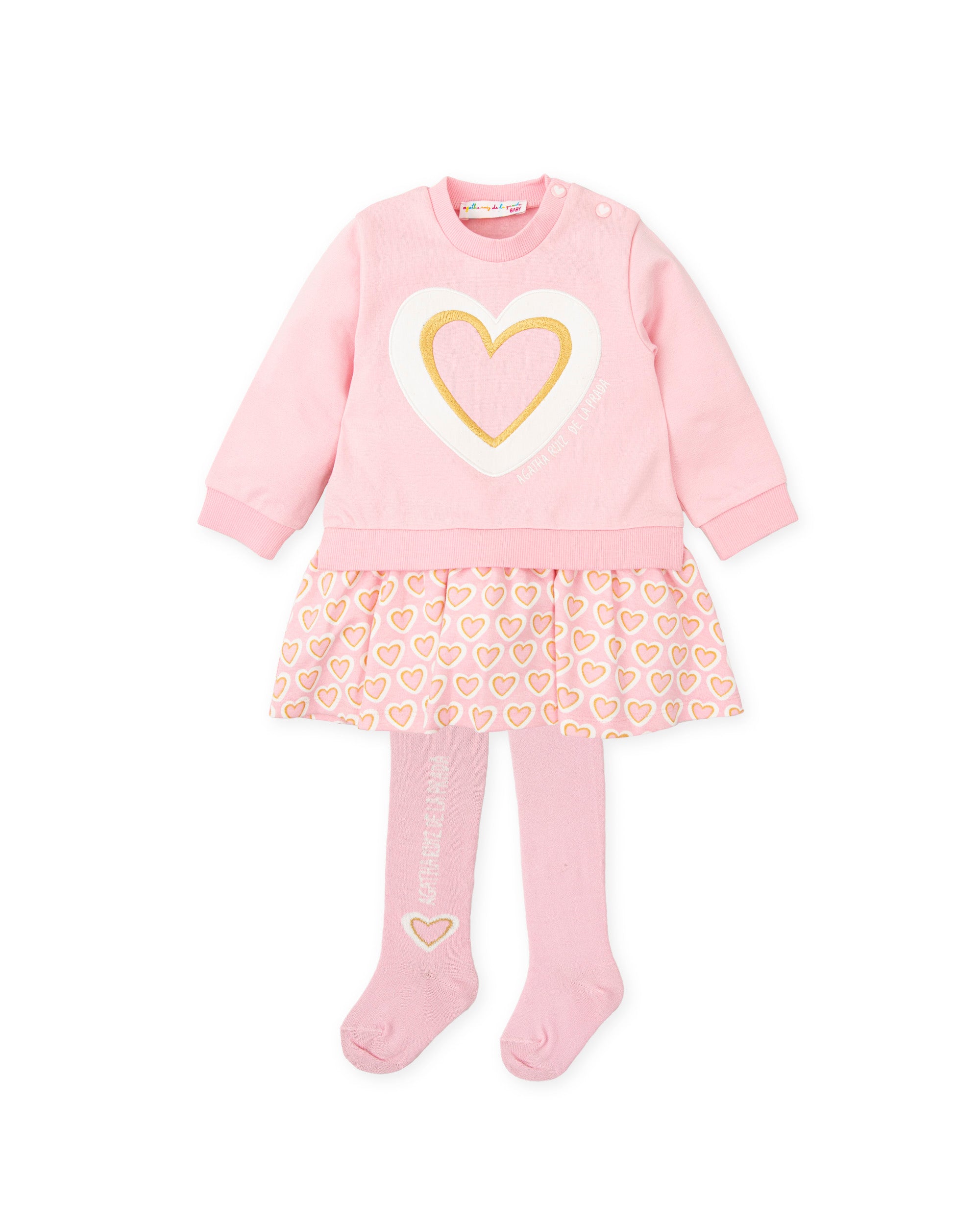 VESTIDO CON LEOTARDOS ROSA