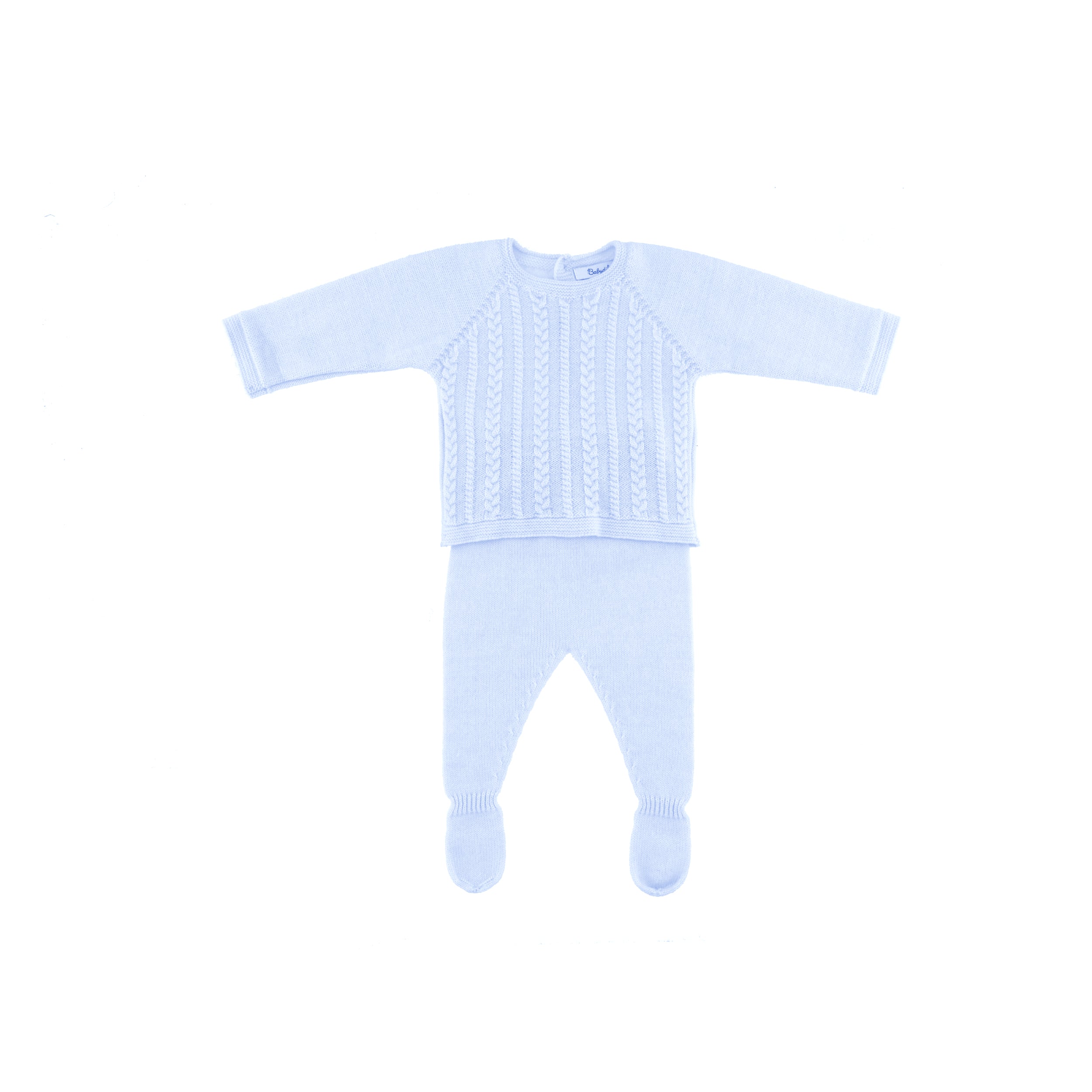 CONJUNTO NIÑO RECIÉN NACIDO AZUL CIELO