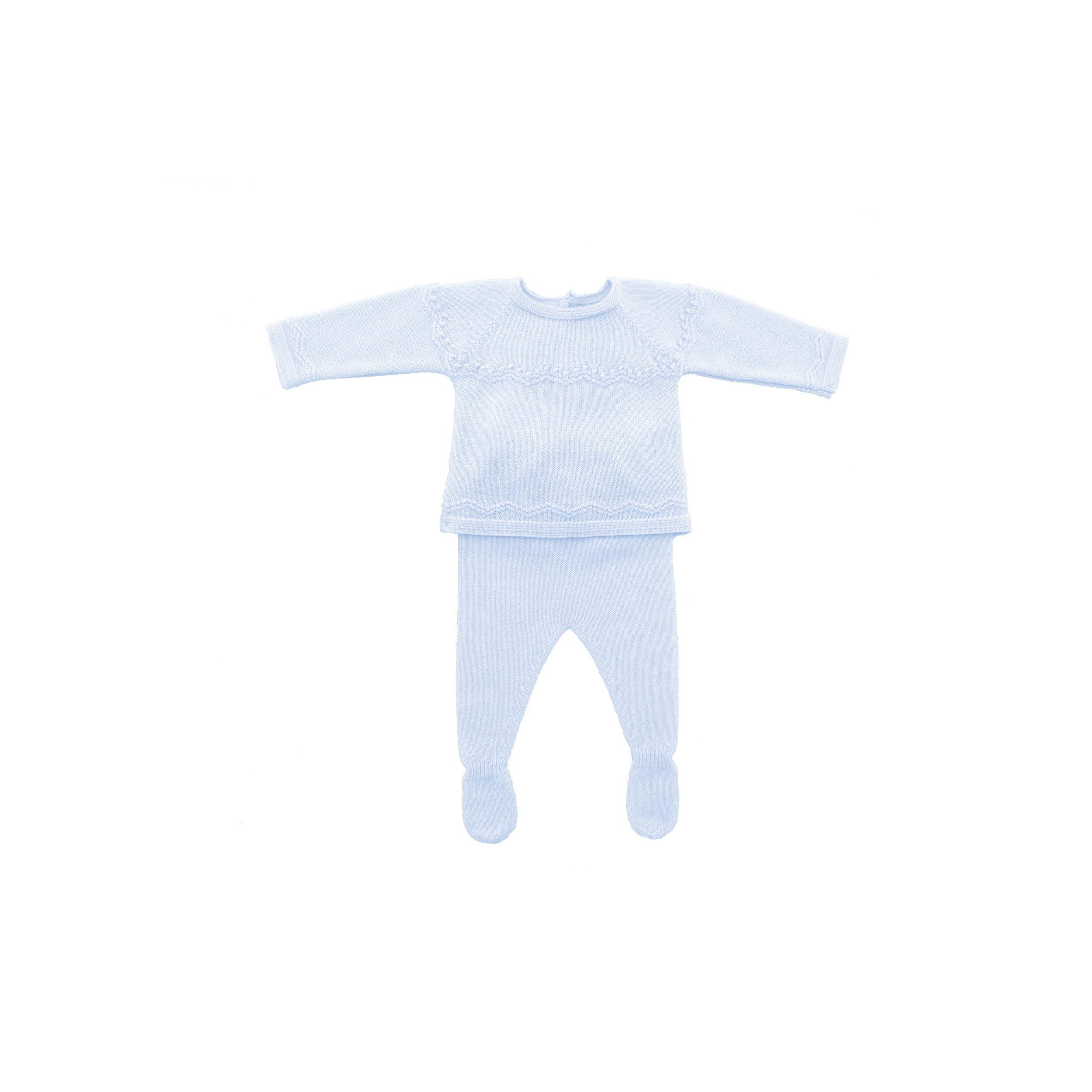 CONJUNTO NIÑO RECIÉN NACIDO AZUL CIELO