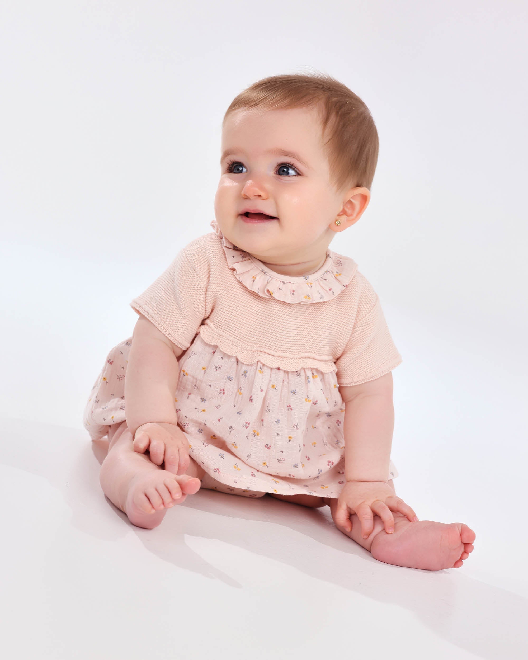 VESTIDO CON BRAGUITA PÉTALO BEBÉ