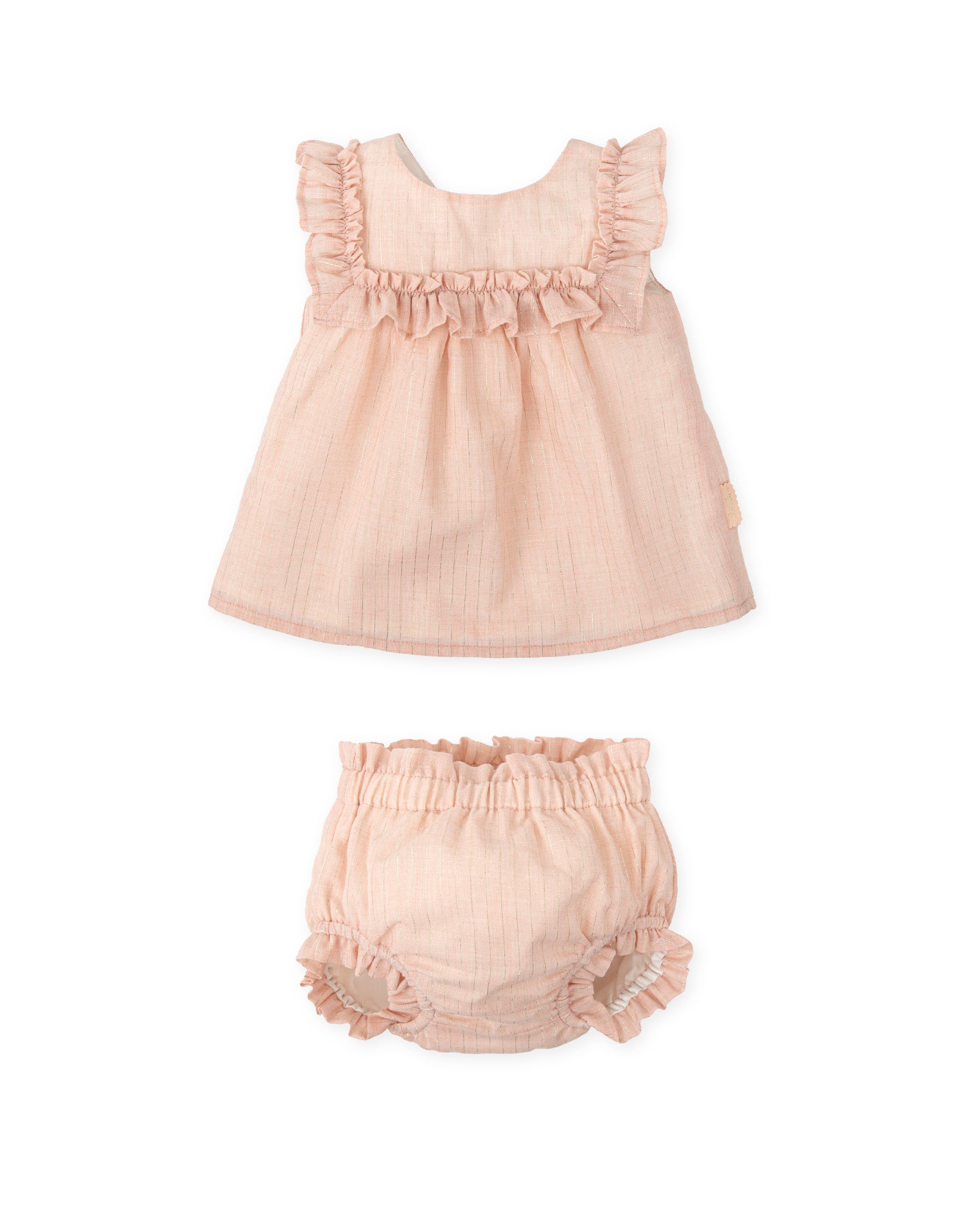 VESTIDO CON BRAGUITA RECIÉN NACIDO PÉTALO