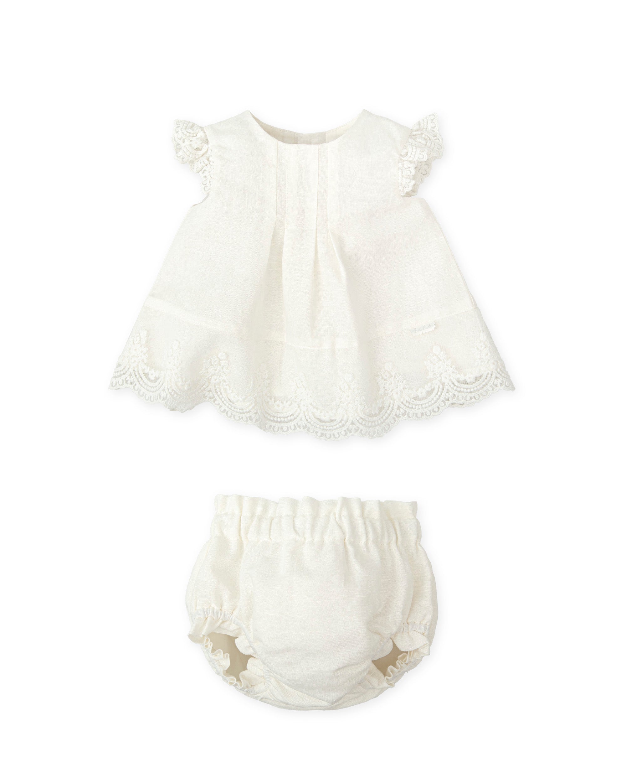 VESTIDO CON BRAGUITA RECIÉN NACIDO BLANCO QUÍMICO