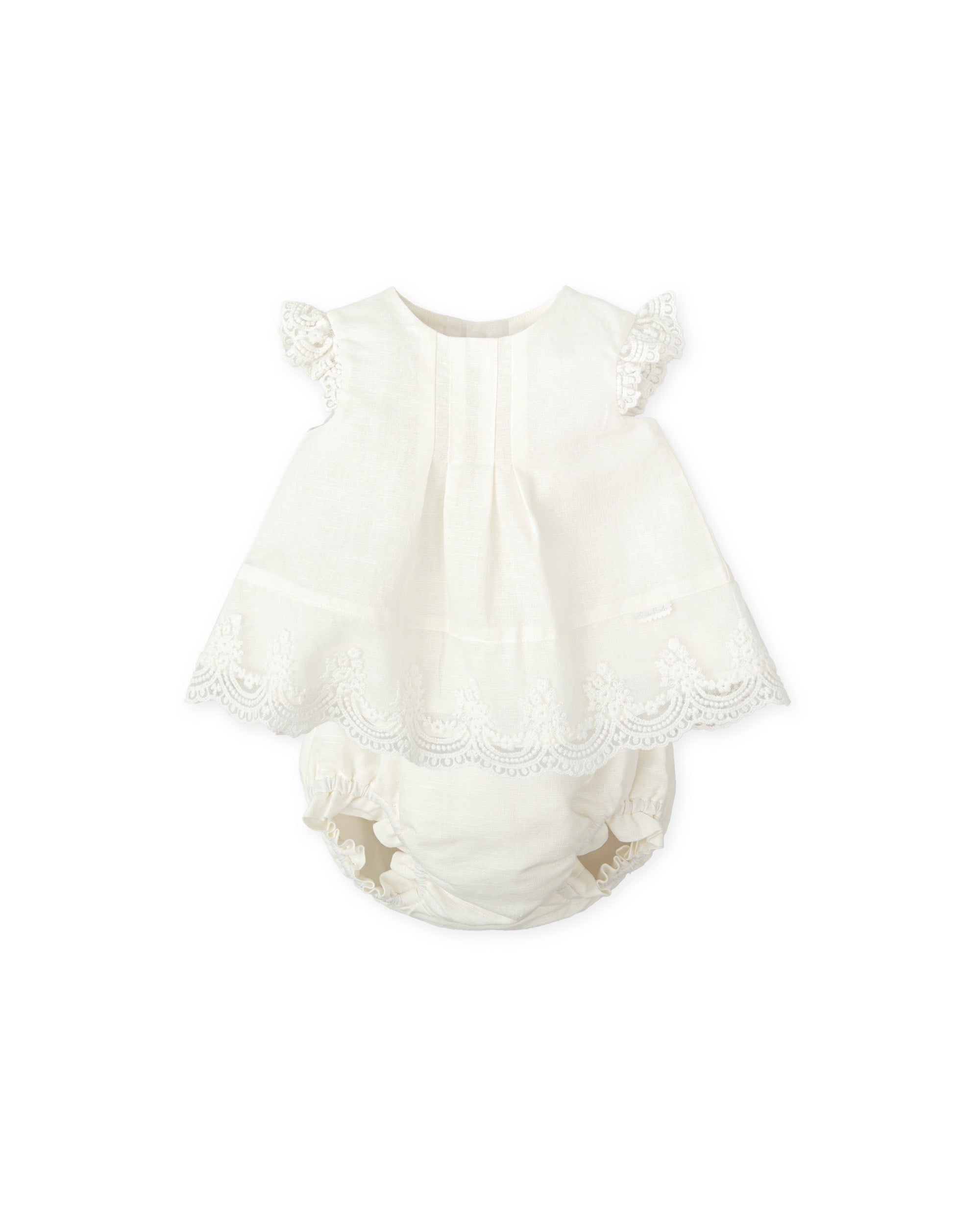 VESTIDO CON BRAGUITA RECIÉN NACIDO BLANCO QUÍMICO