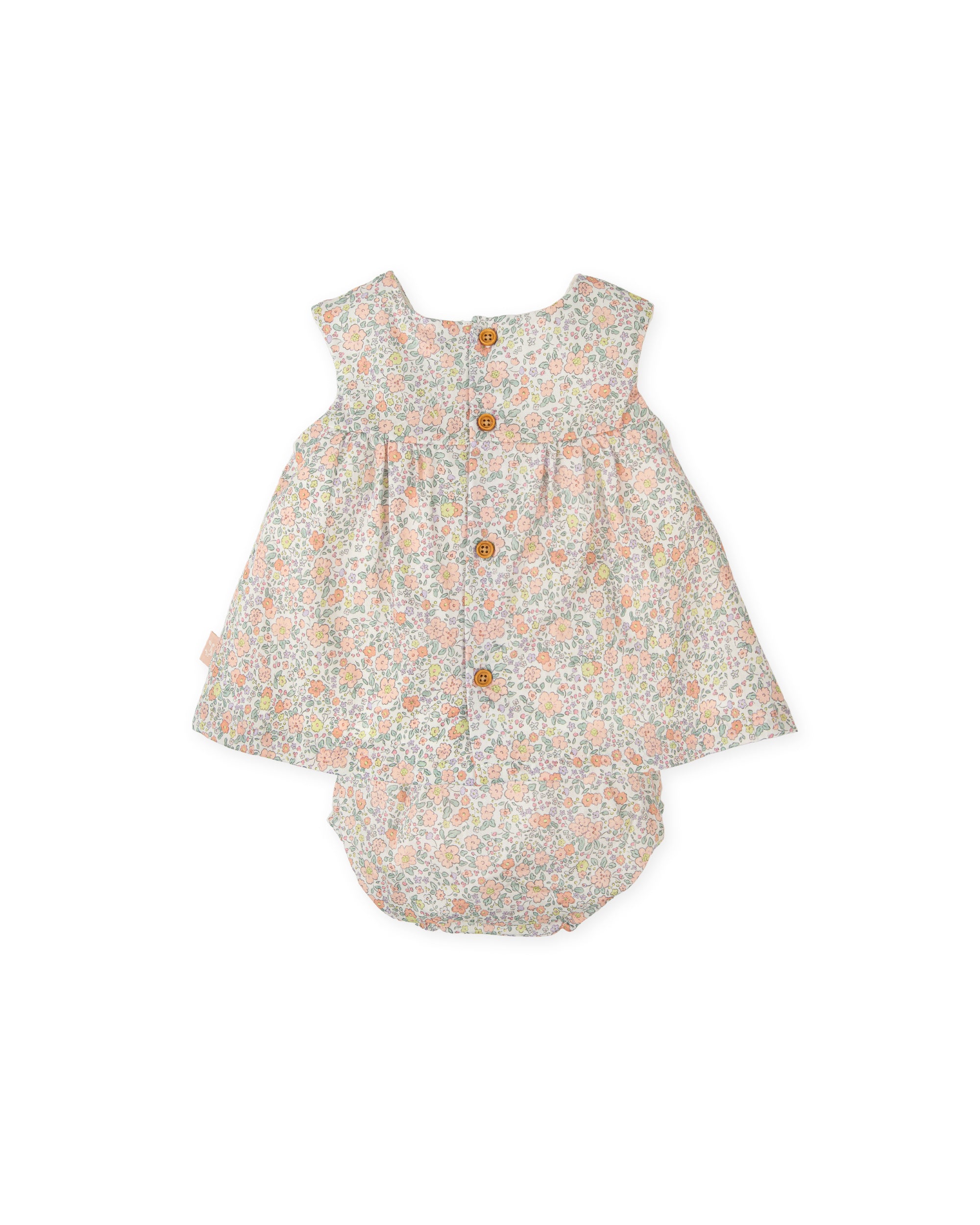 VESTIDO CON BRAGUITA RECIÉN NACIDO PETALO