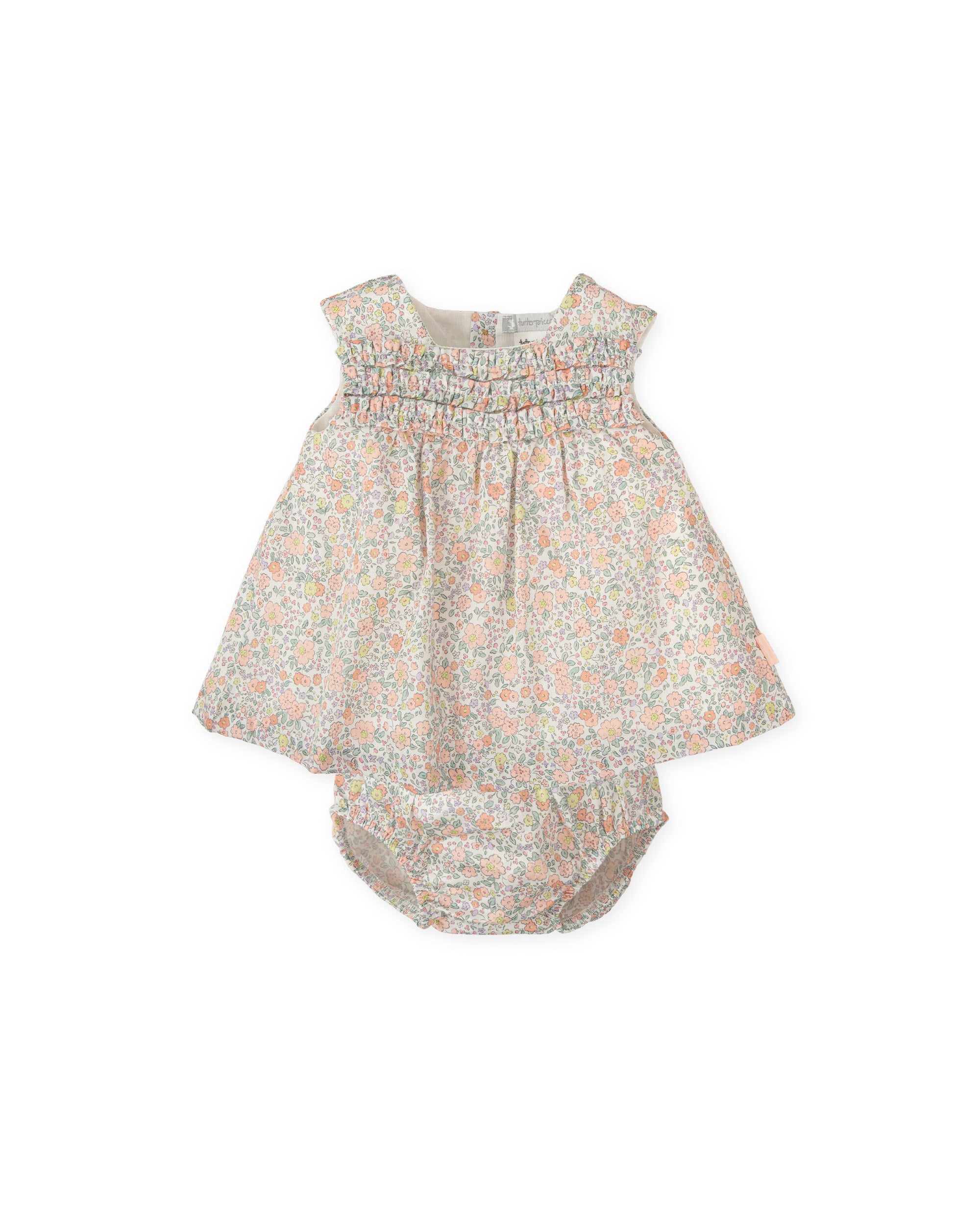VESTIDO CON BRAGUITA RECIÉN NACIDO PETALO