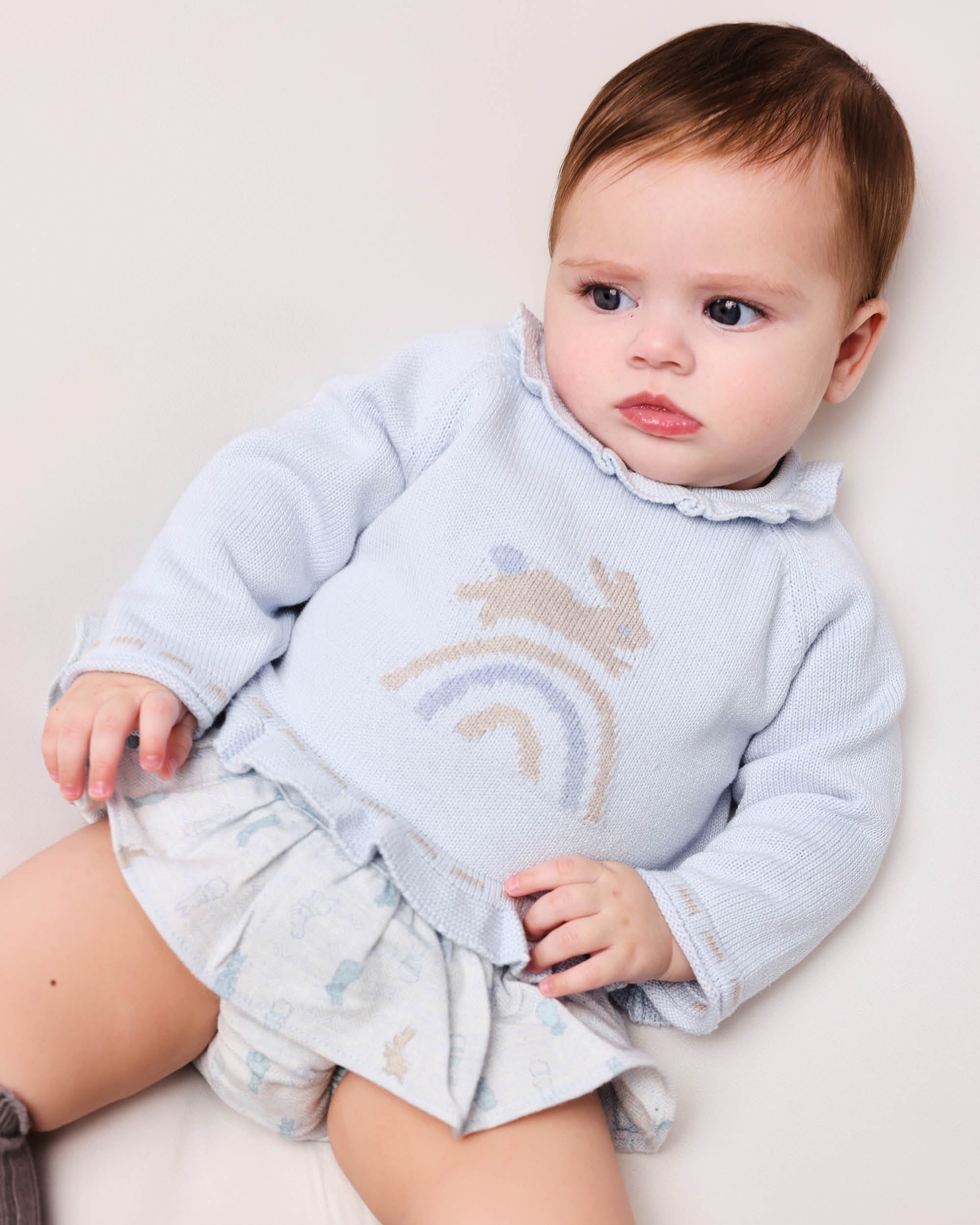 PANTALON BOMBACHO Y CALCETINES PORCELANA