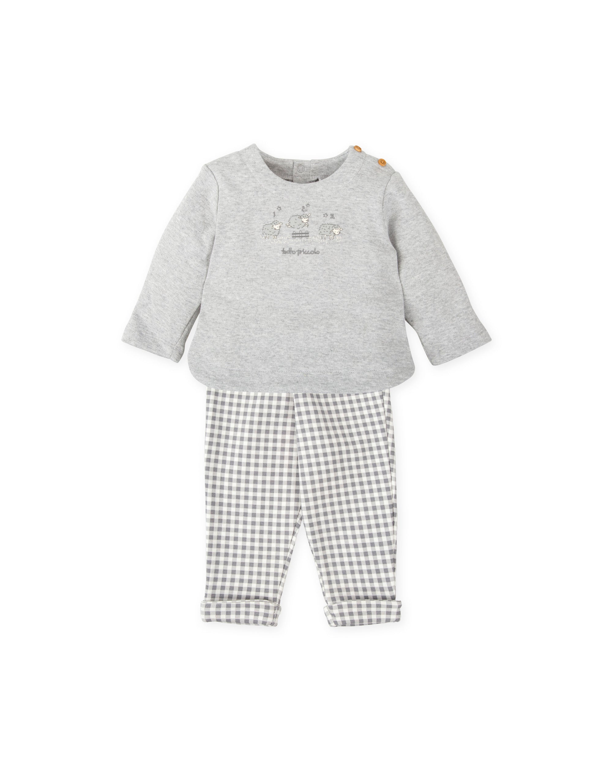CONJUNTO 2 PZAS. GRIS