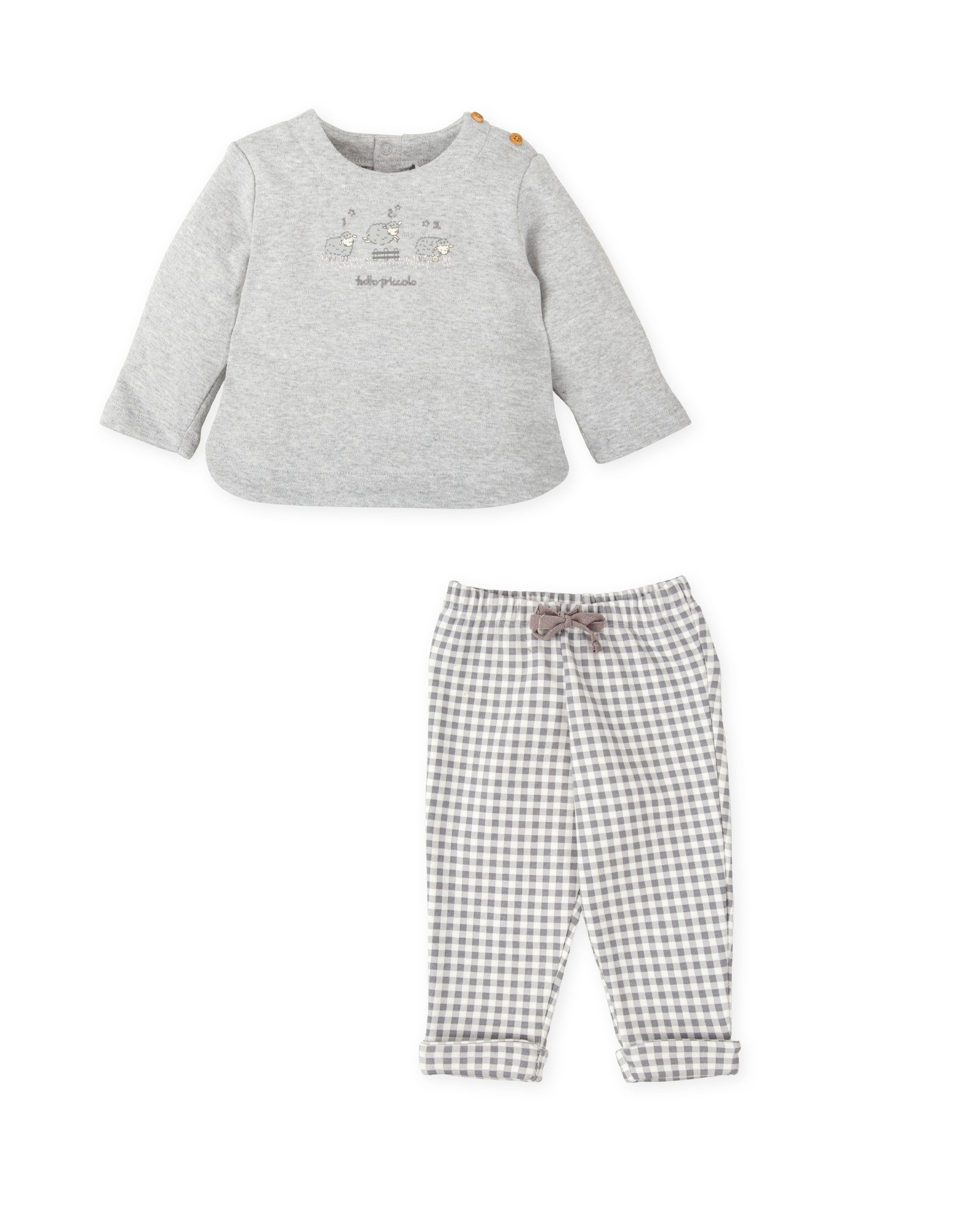 CONJUNTO 2 PZAS. GRIS