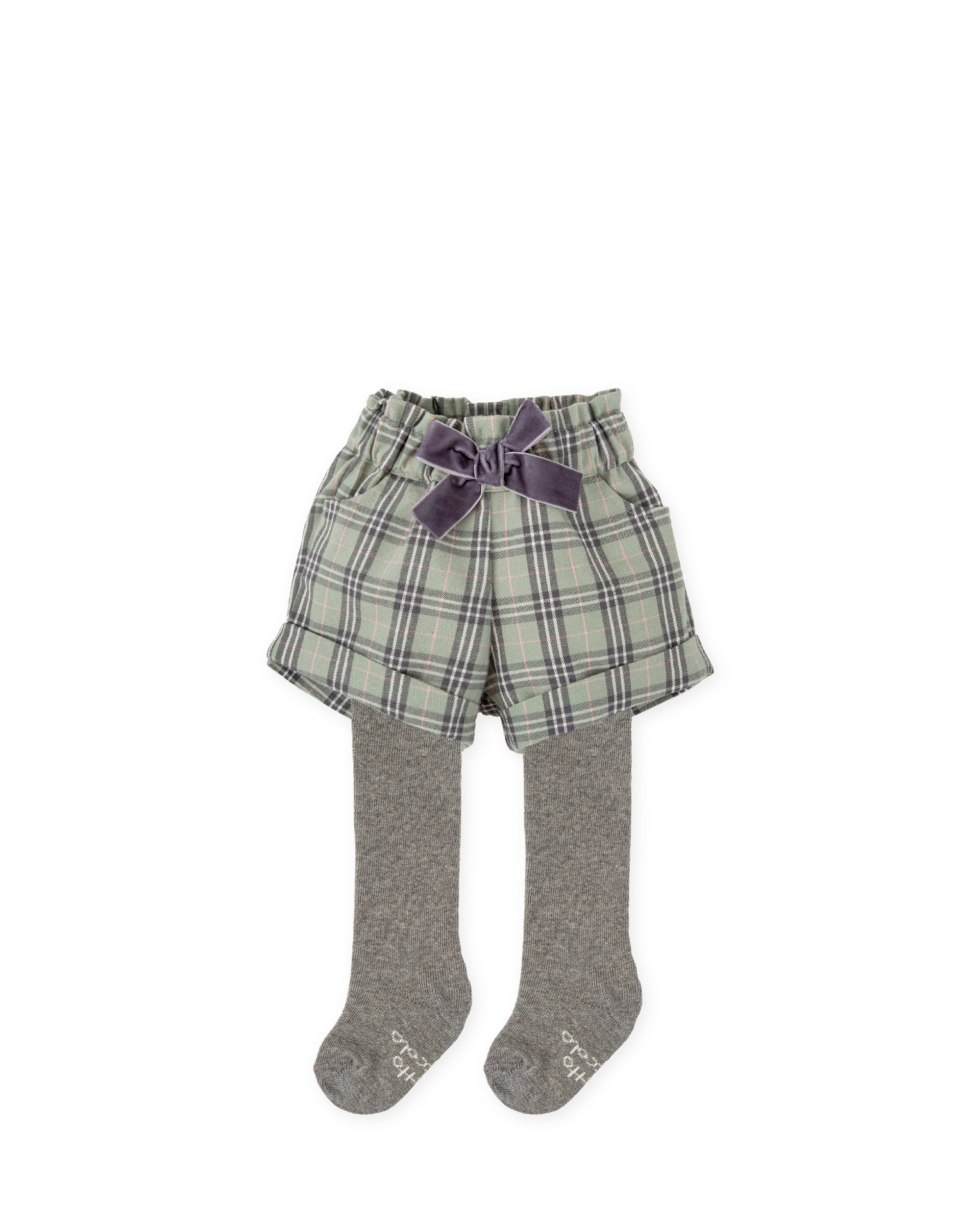 SHORT CON LEOTARDOS GRIS