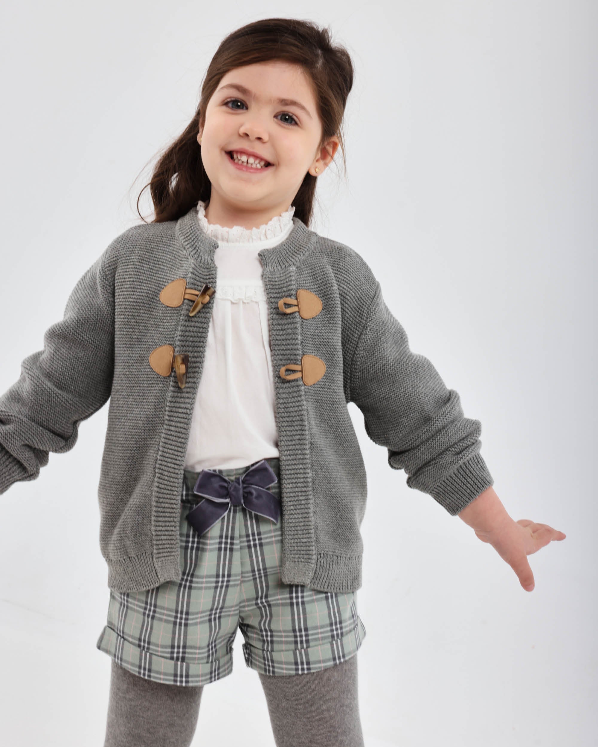 SHORT CON LEOTARDOS GRIS