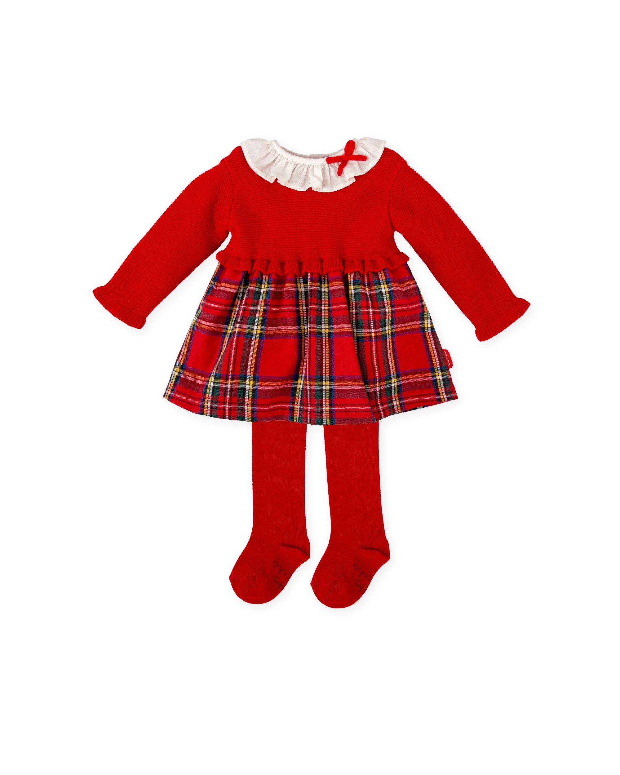 VESTIDO CON LEOTARDOS ROJO