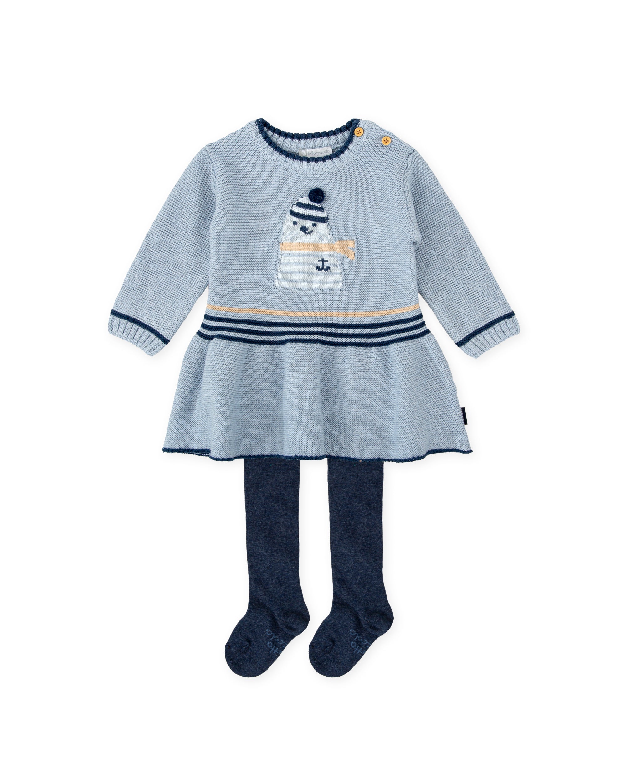 VESTIDO CON LEOTARDOS PORCELANA