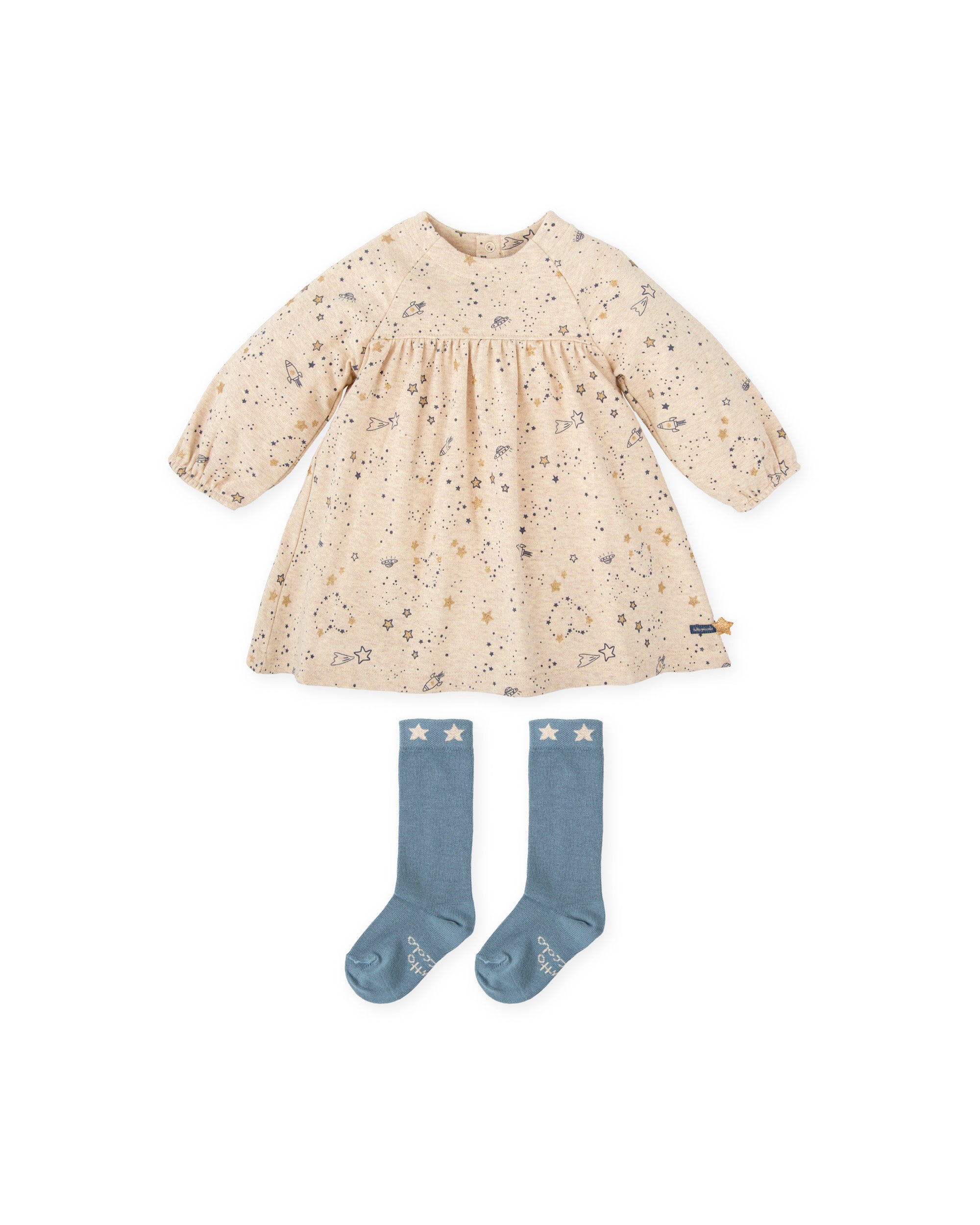 VESTIDO CON CALCETINES CRUDO