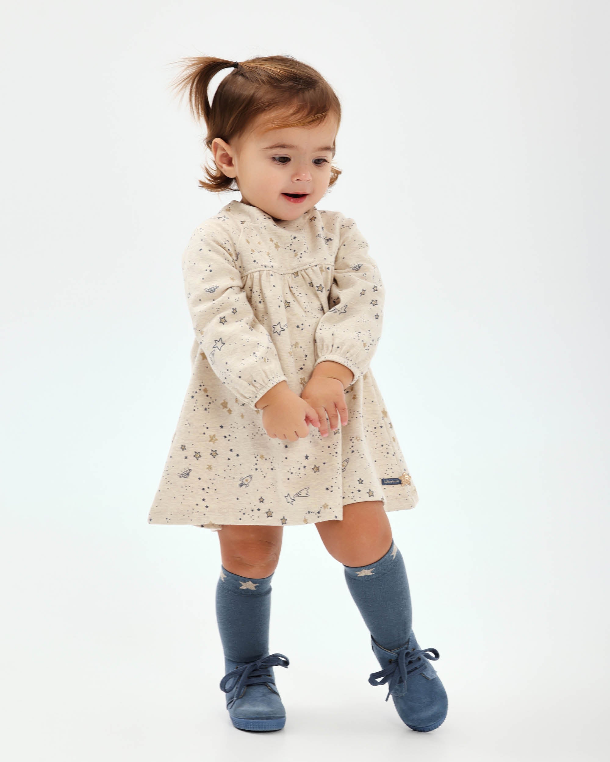 VESTIDO CON CALCETINES CRUDO