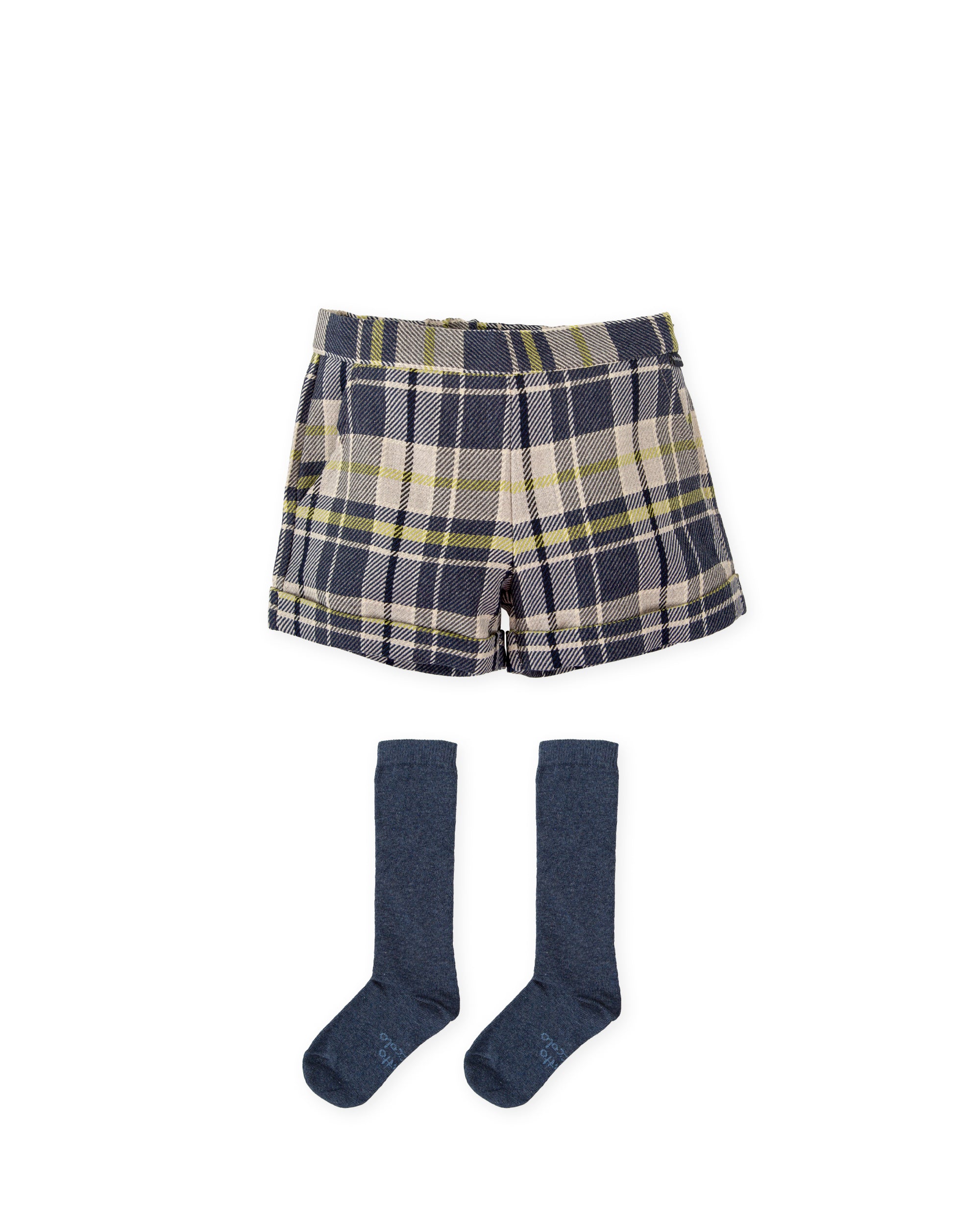 Short con calcetines AZUL MARINO