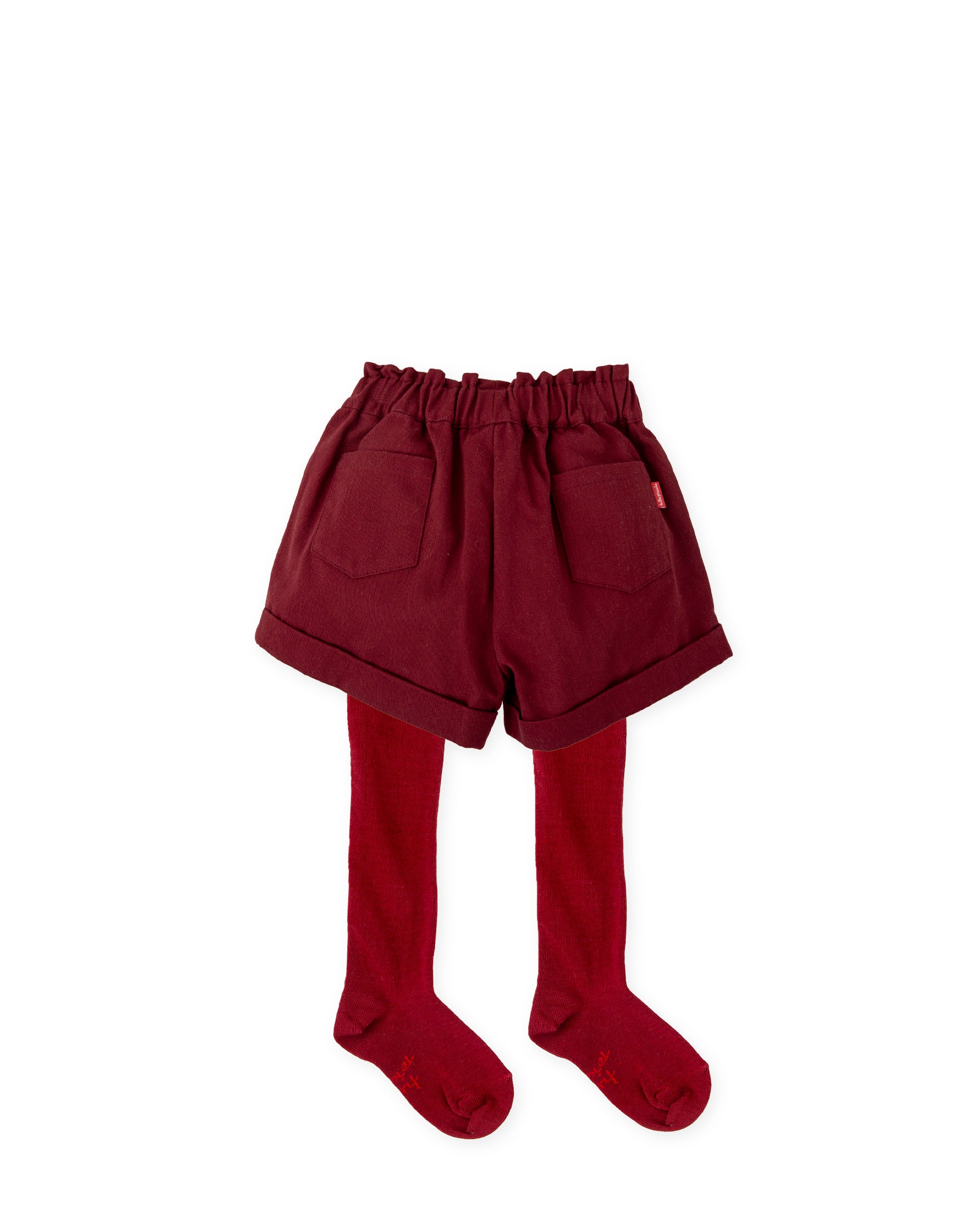 SHORT CON LEOTARDOS GRANATE