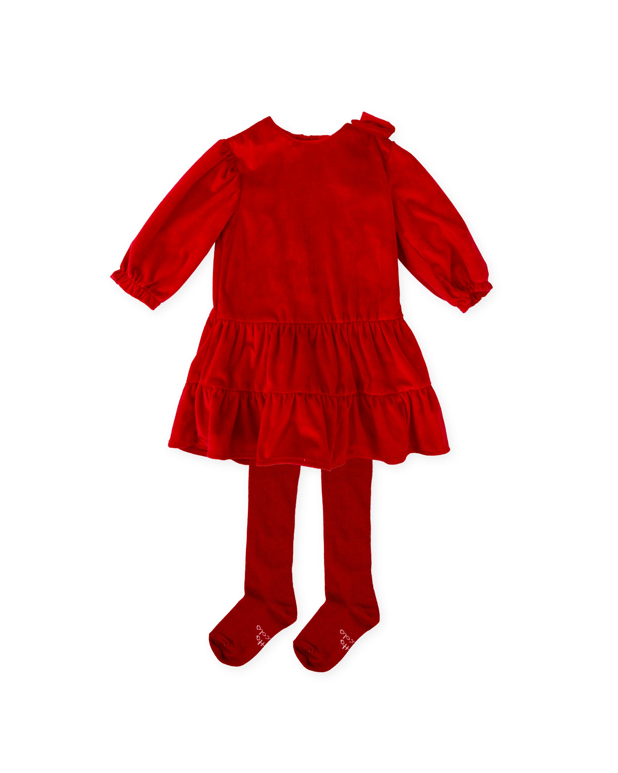 VESTIDO CON LEOTARDOS ROJO
