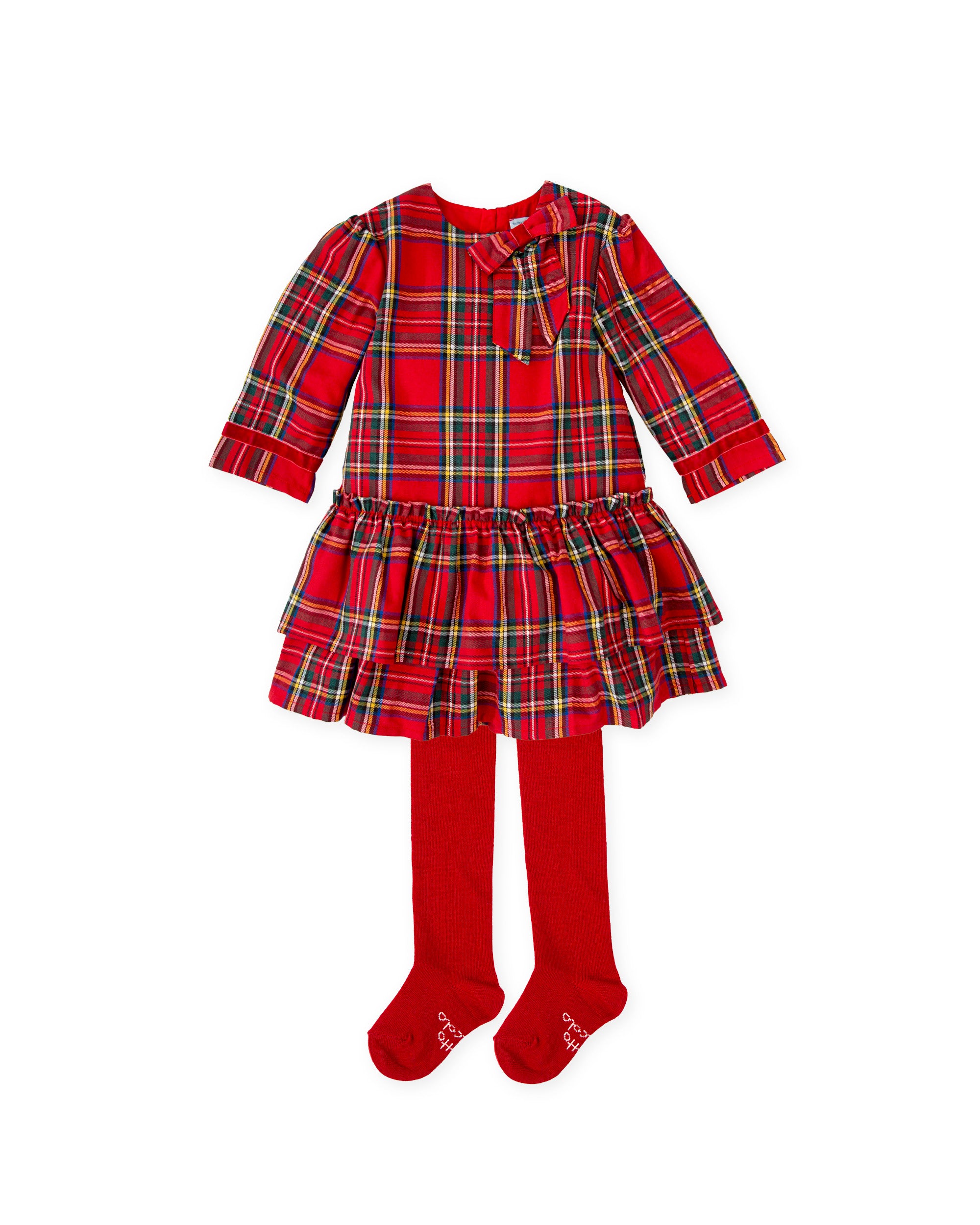 VESTIDO CON LEOTARDOS ROJO