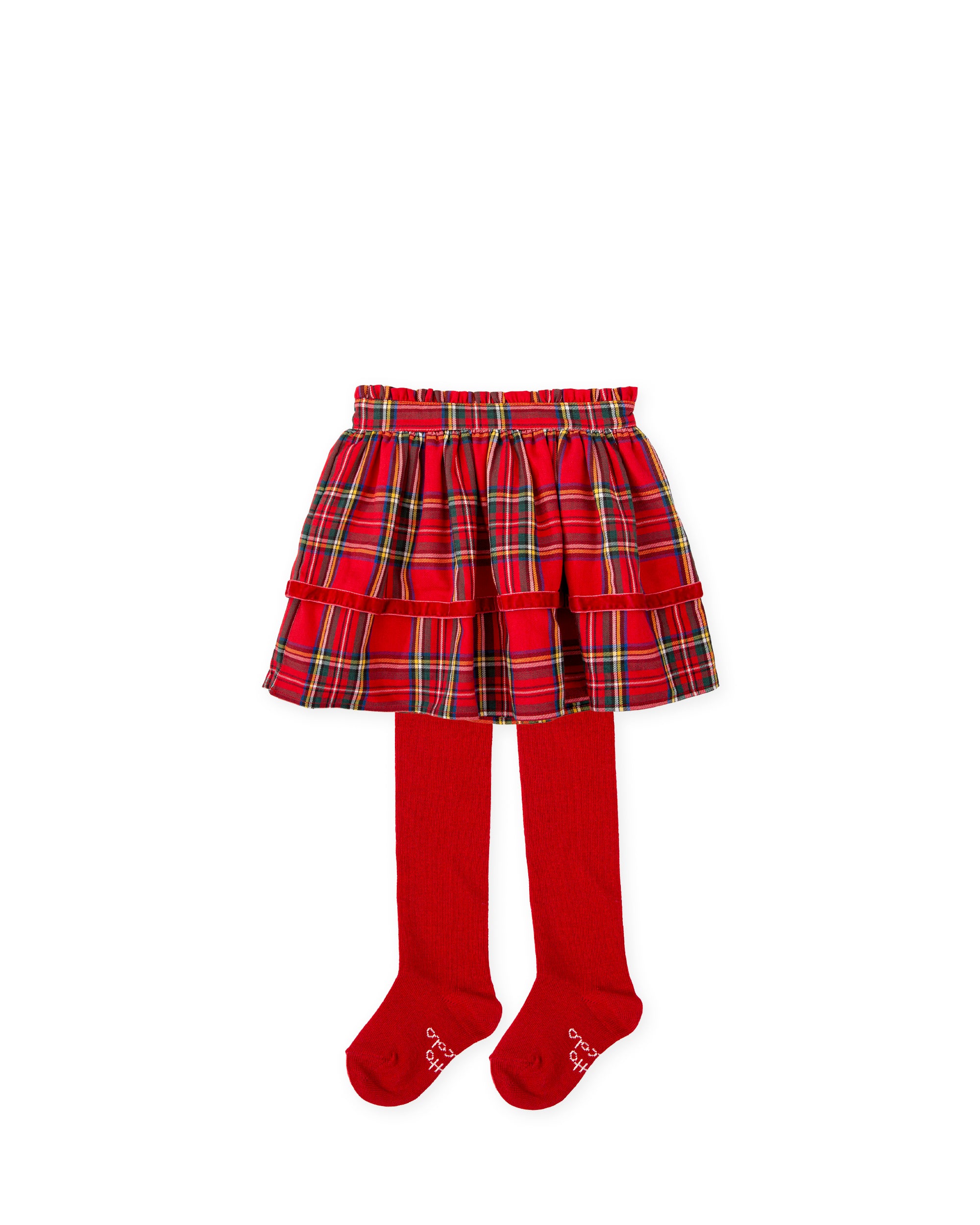 FALDA CON LEOTARDOS ROJO