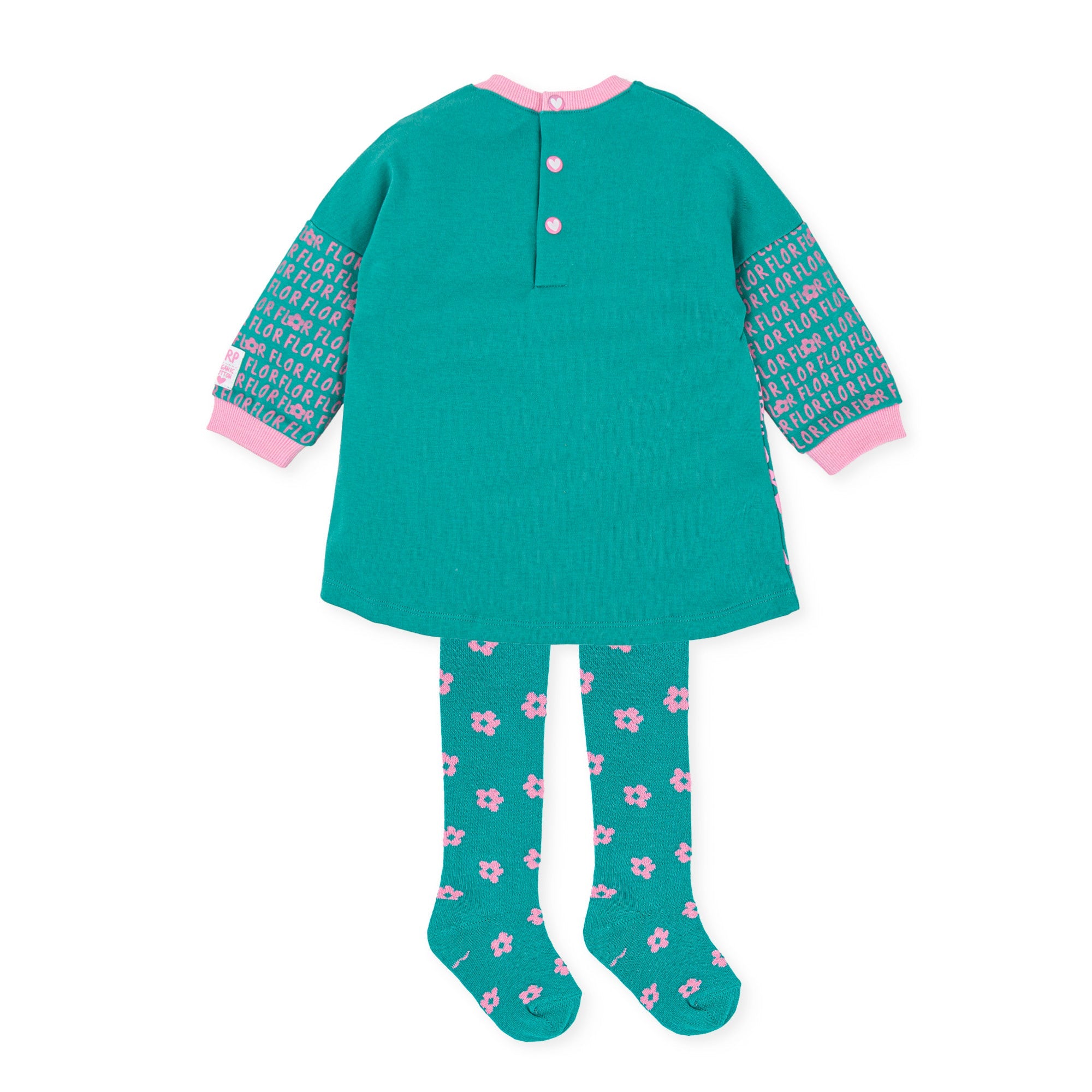 VESTIDO CON LEOTARDOS VERDE