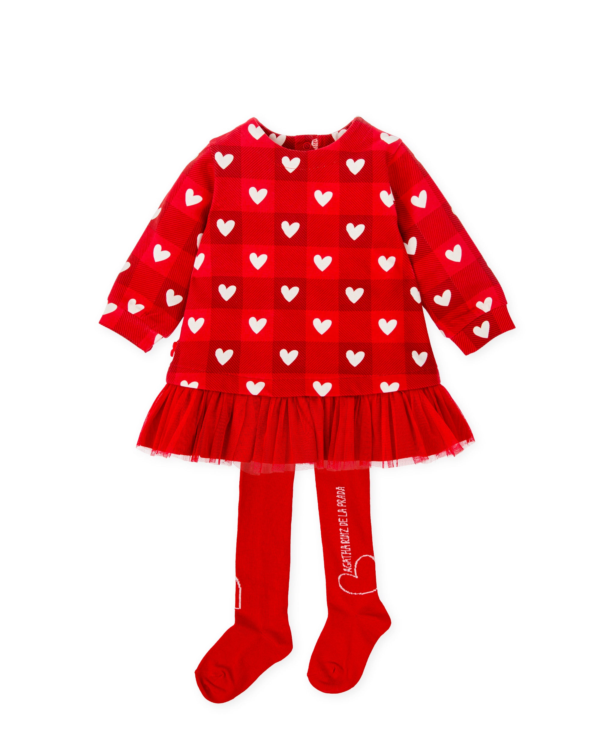 VESTIDO CON LEOTARDOS ROJO
