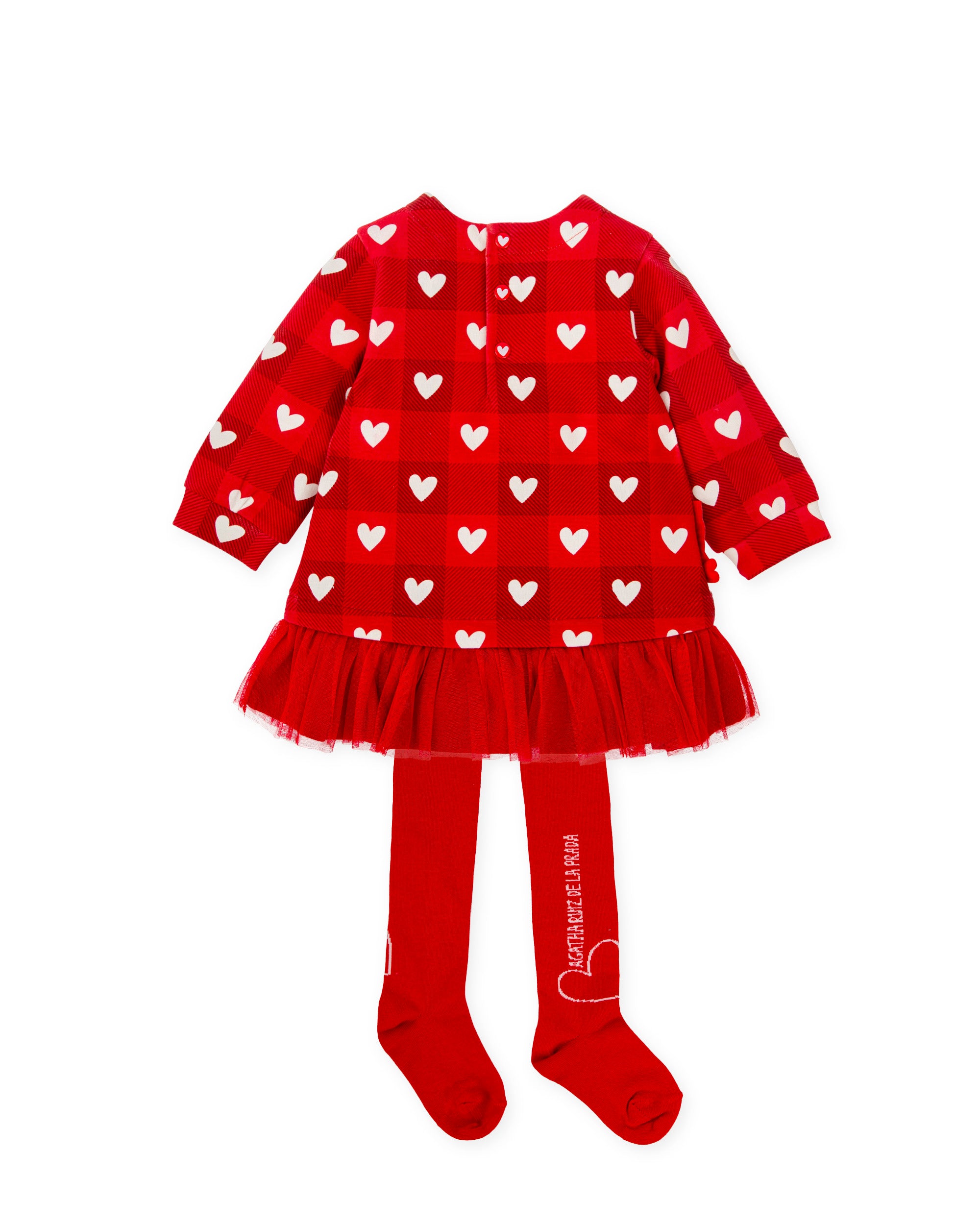 VESTIDO CON LEOTARDOS ROJO