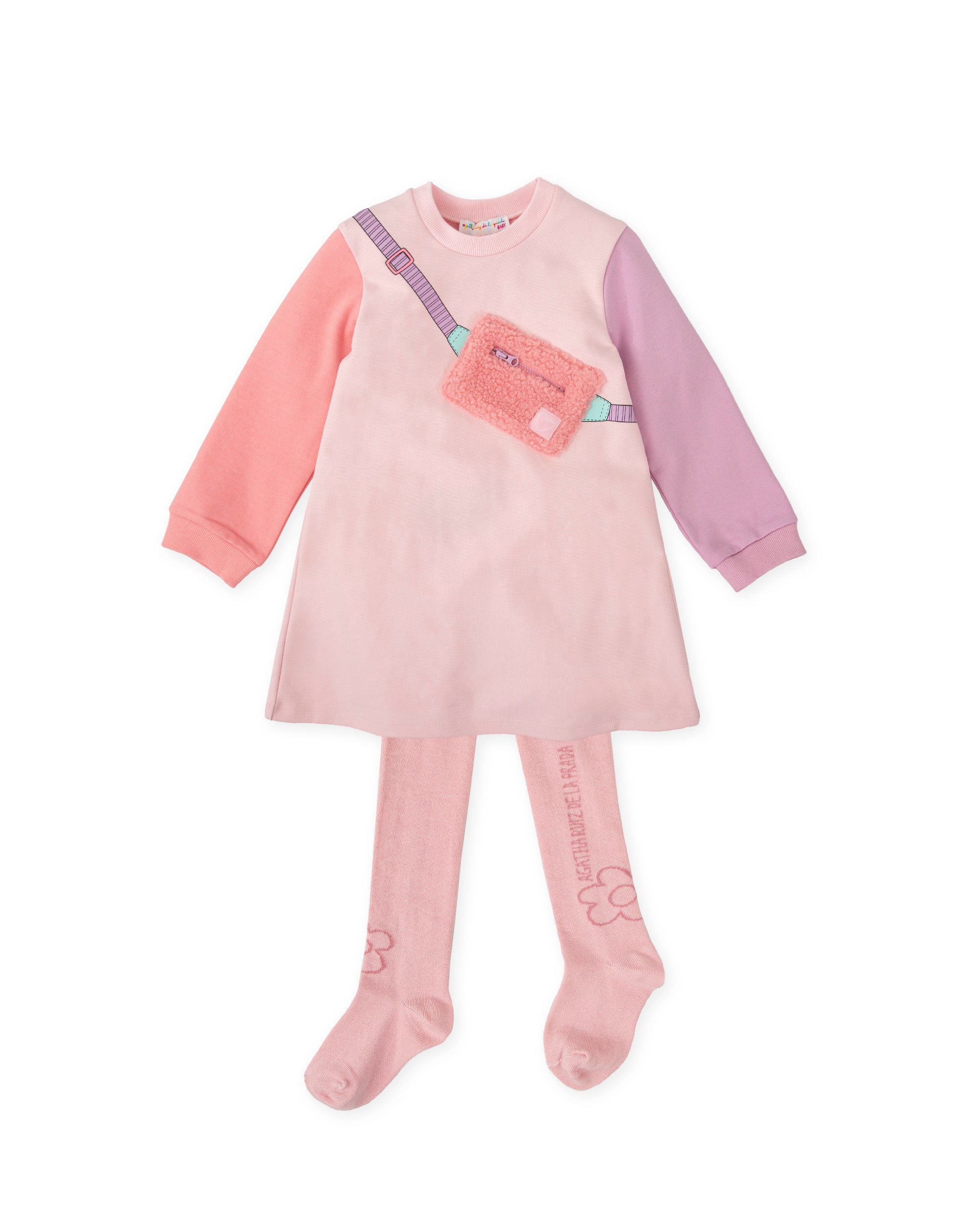 VESTIDO CON LEOTARDOS ROSA