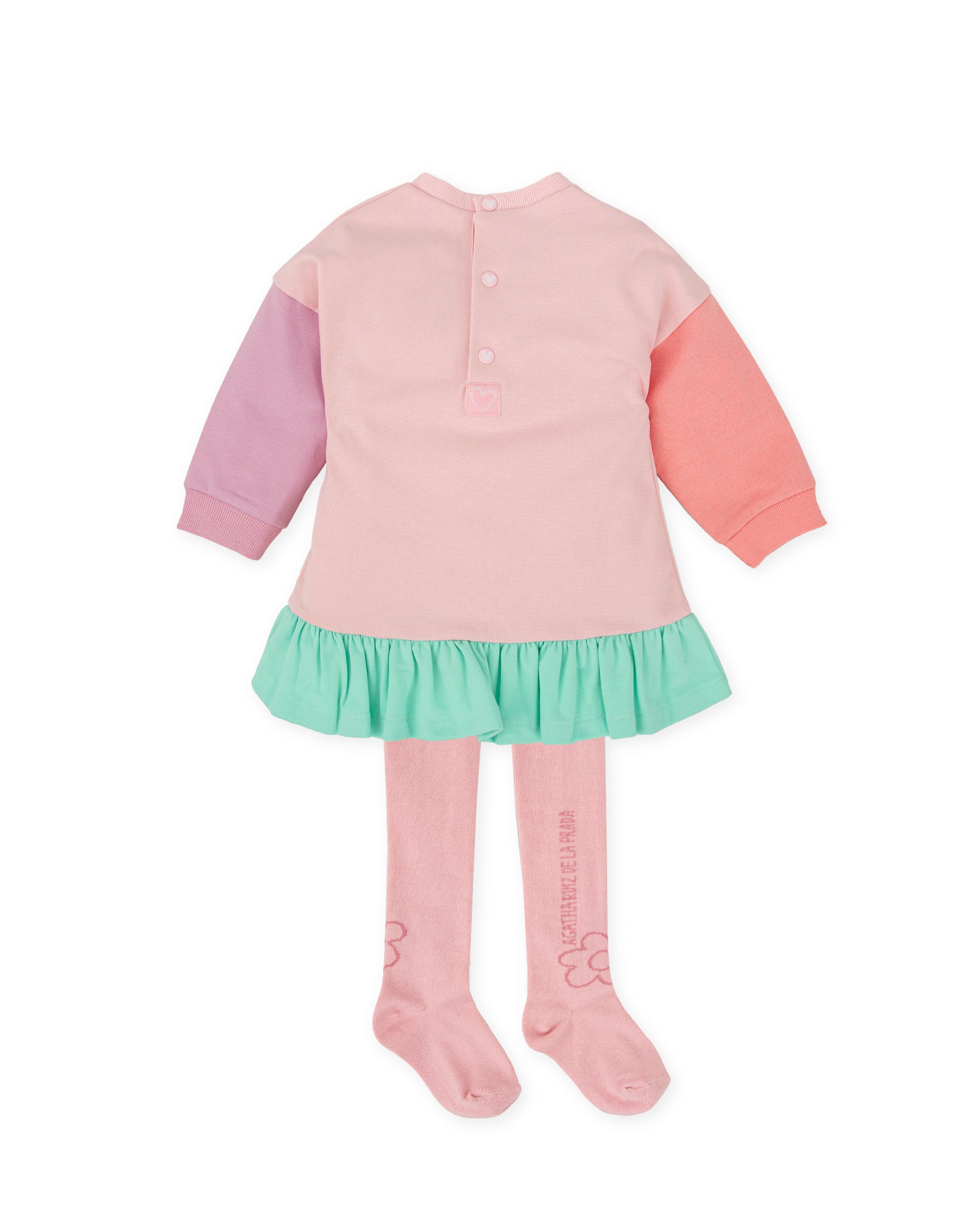 VESTIDO CON LEOTARDOS ROSA