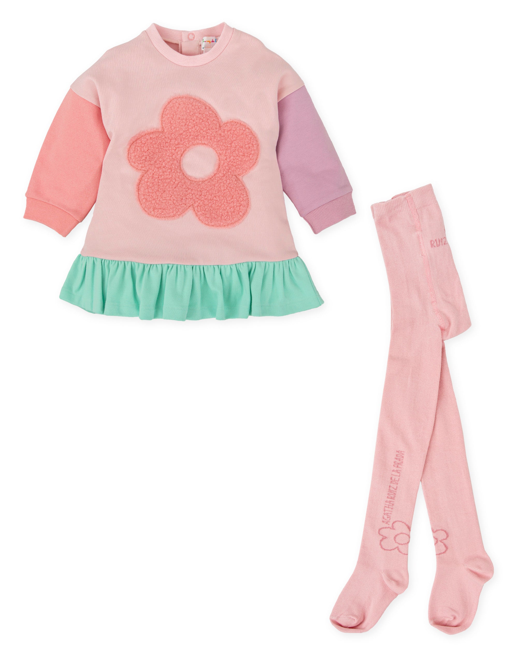 VESTIDO CON LEOTARDOS ROSA
