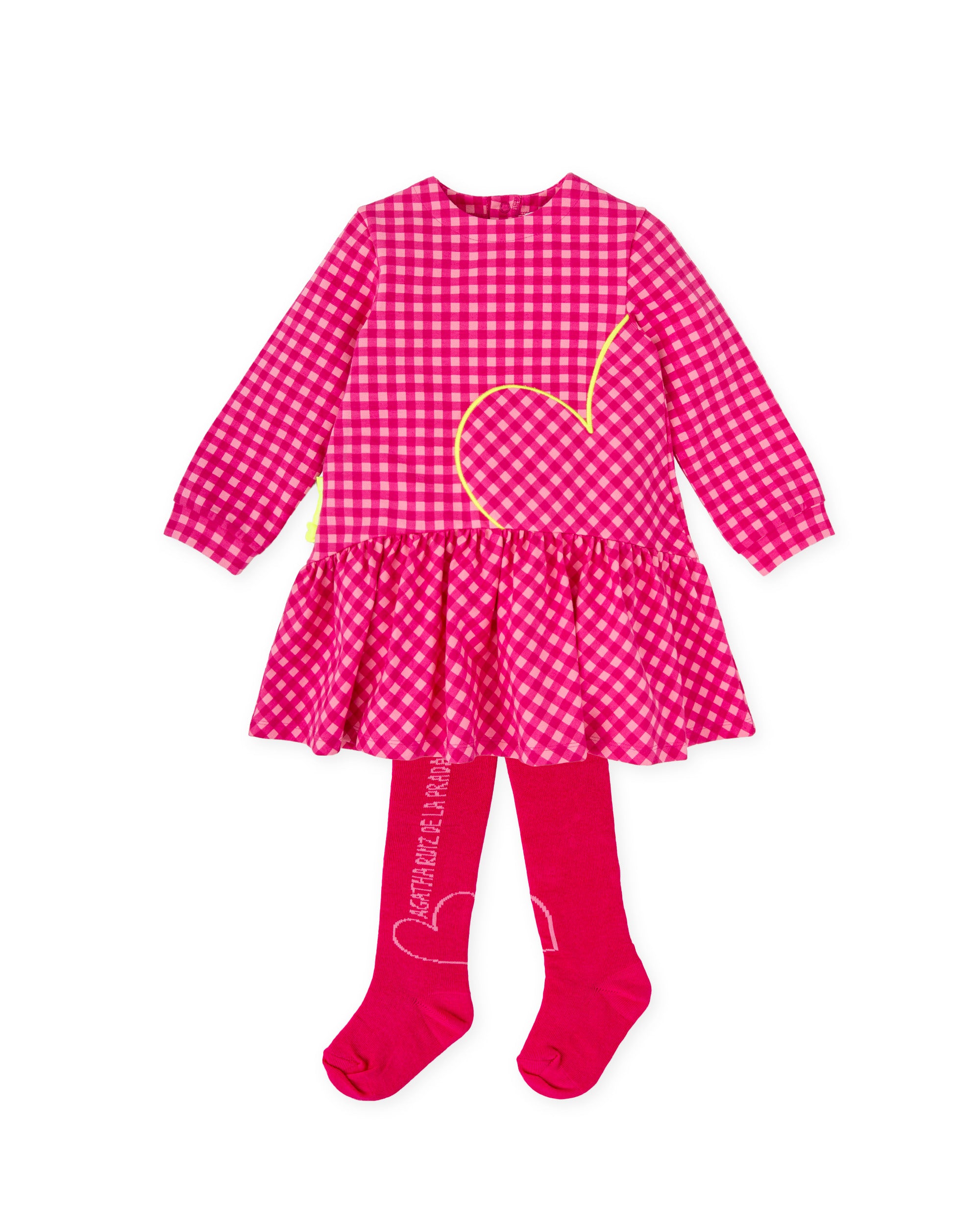 VESTIDO CON LEOTARDOS FUCSIA