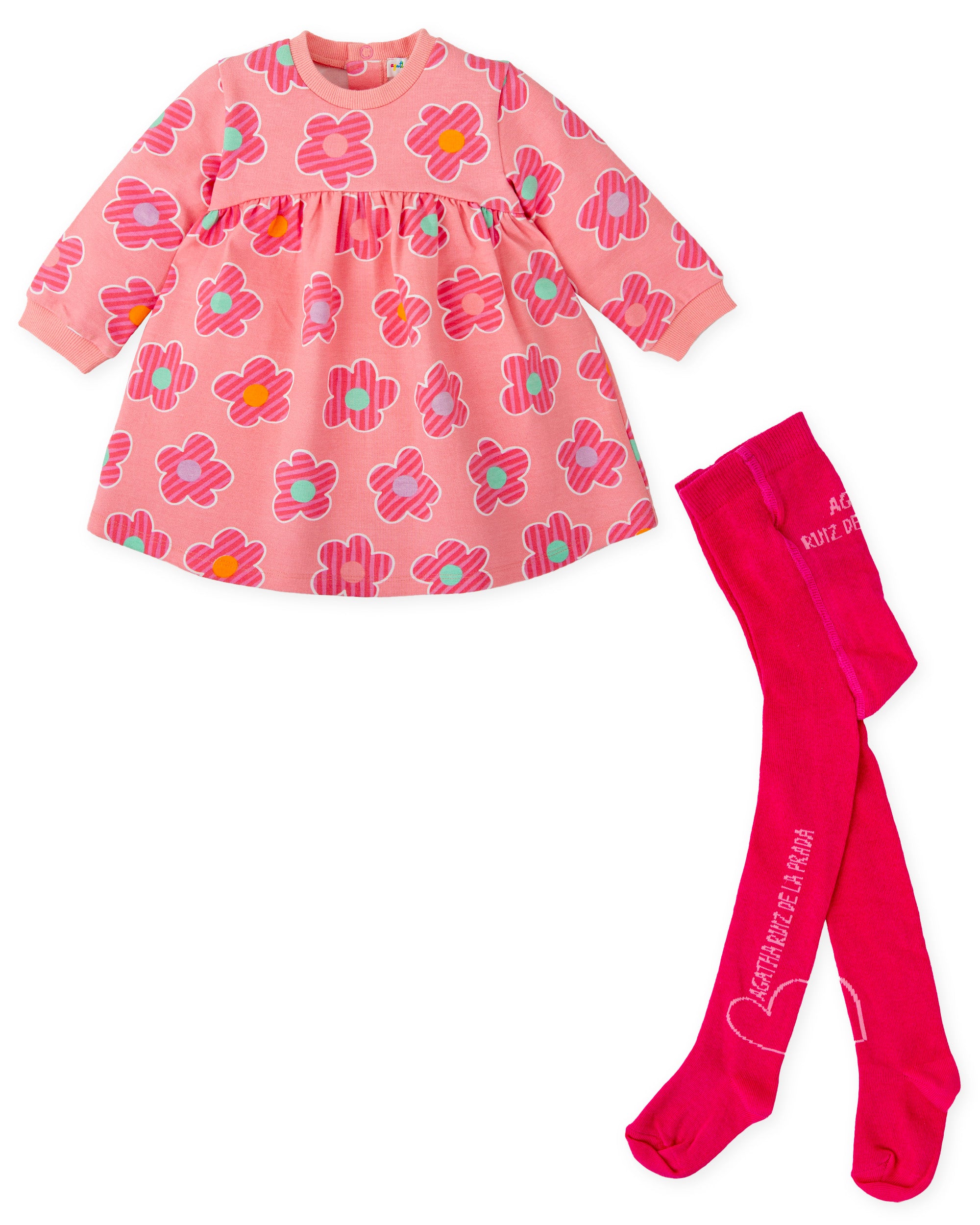 VESTIDO CON LEOTARDOS ROSA