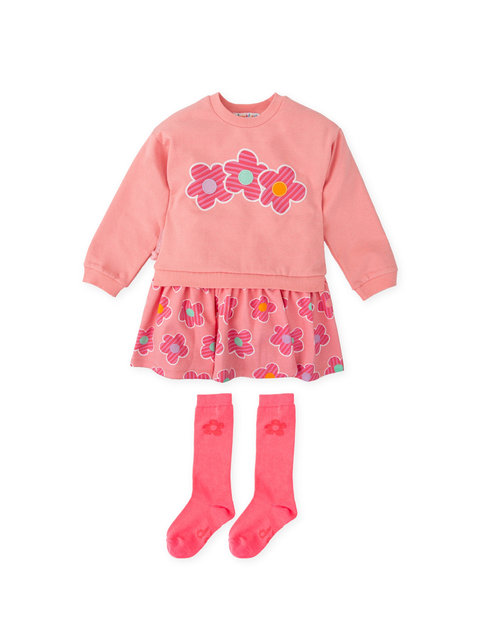 VESTIDO CON CALCETINES ROSA