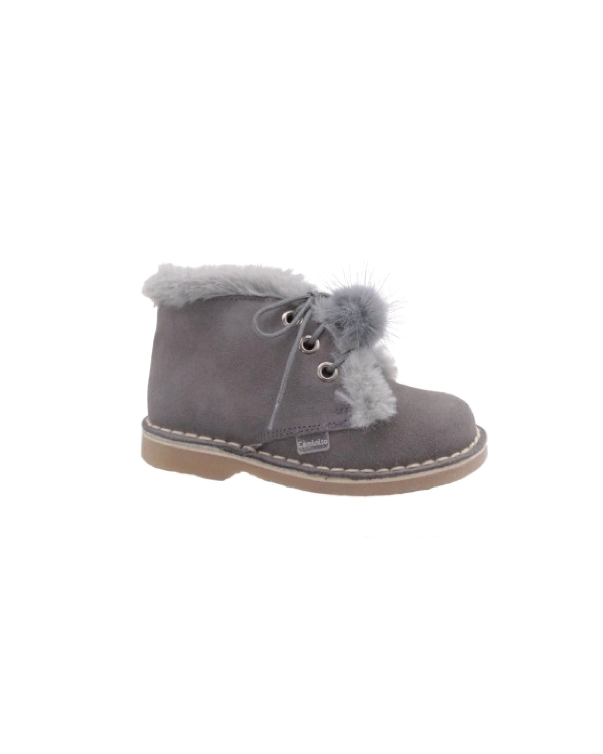 ZAPATITOS GRIS BEBÉ