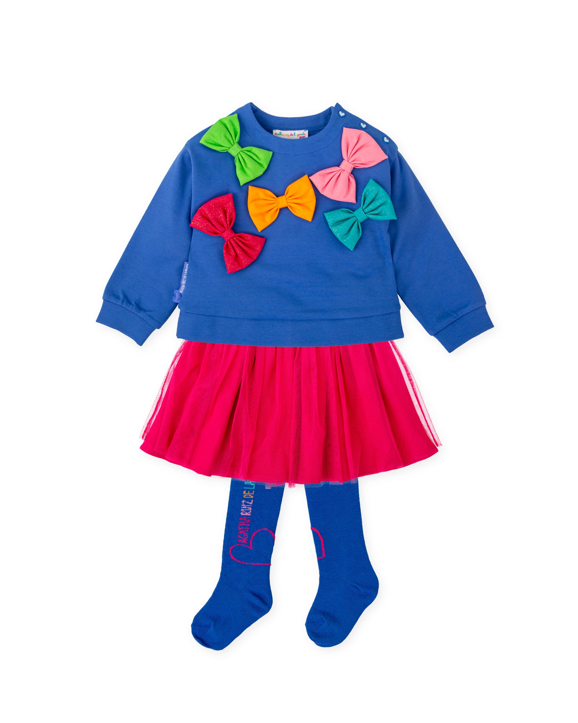 CONJUNTO NIÑA AZUL ELECTRICO