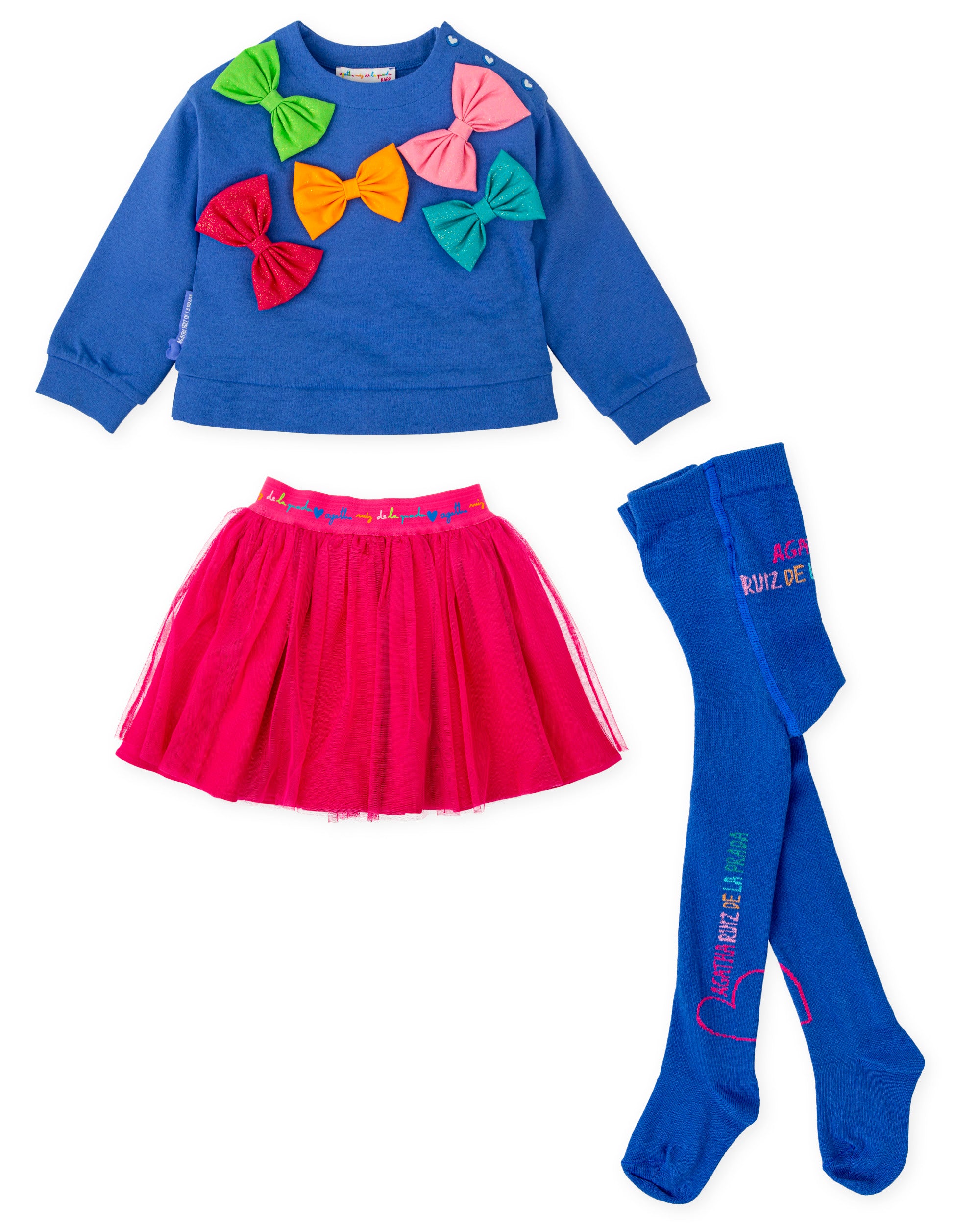 CONJUNTO NIÑA AZUL ELECTRICO