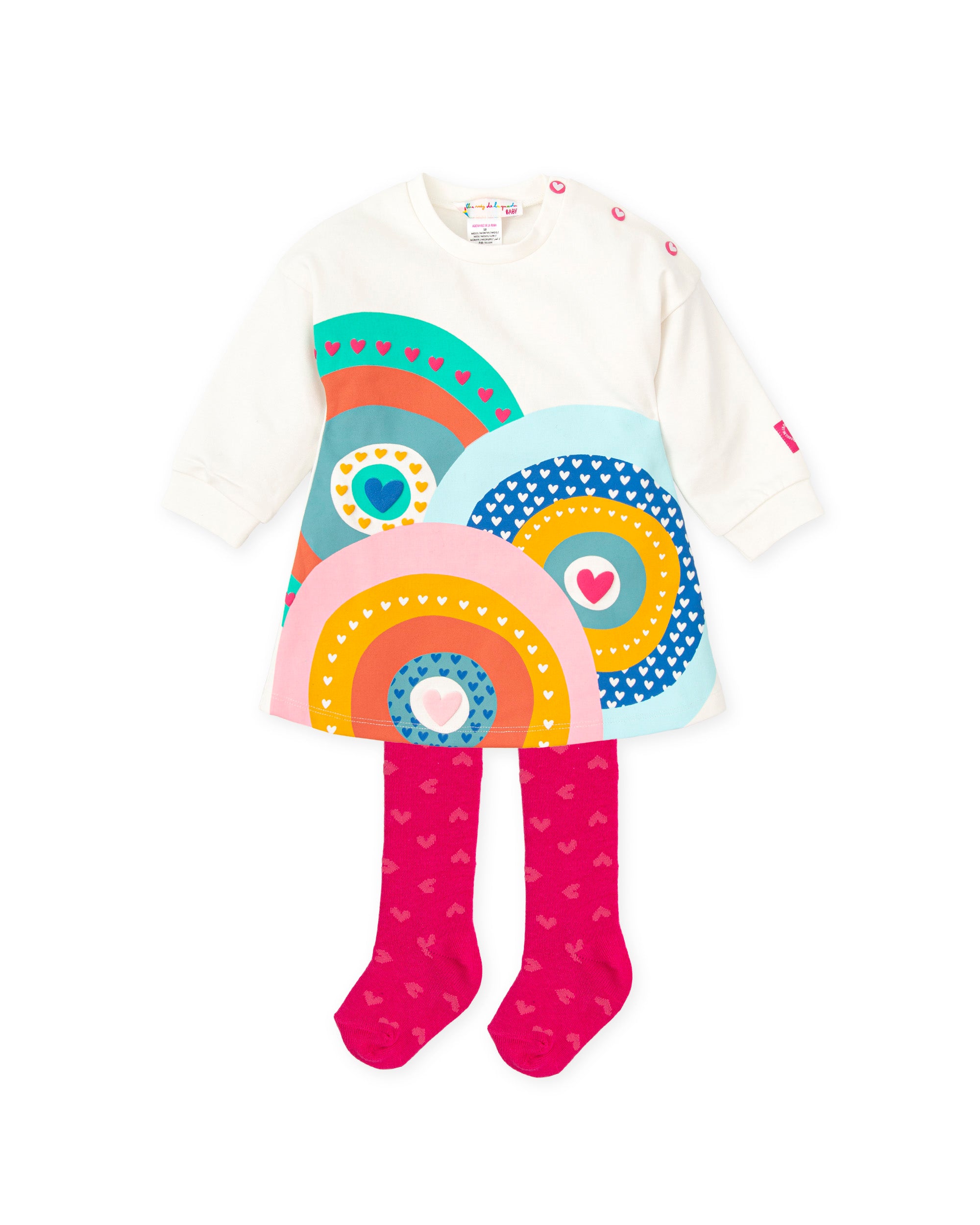 VESTIDO CON LEOTARDOS MULTICOLOR