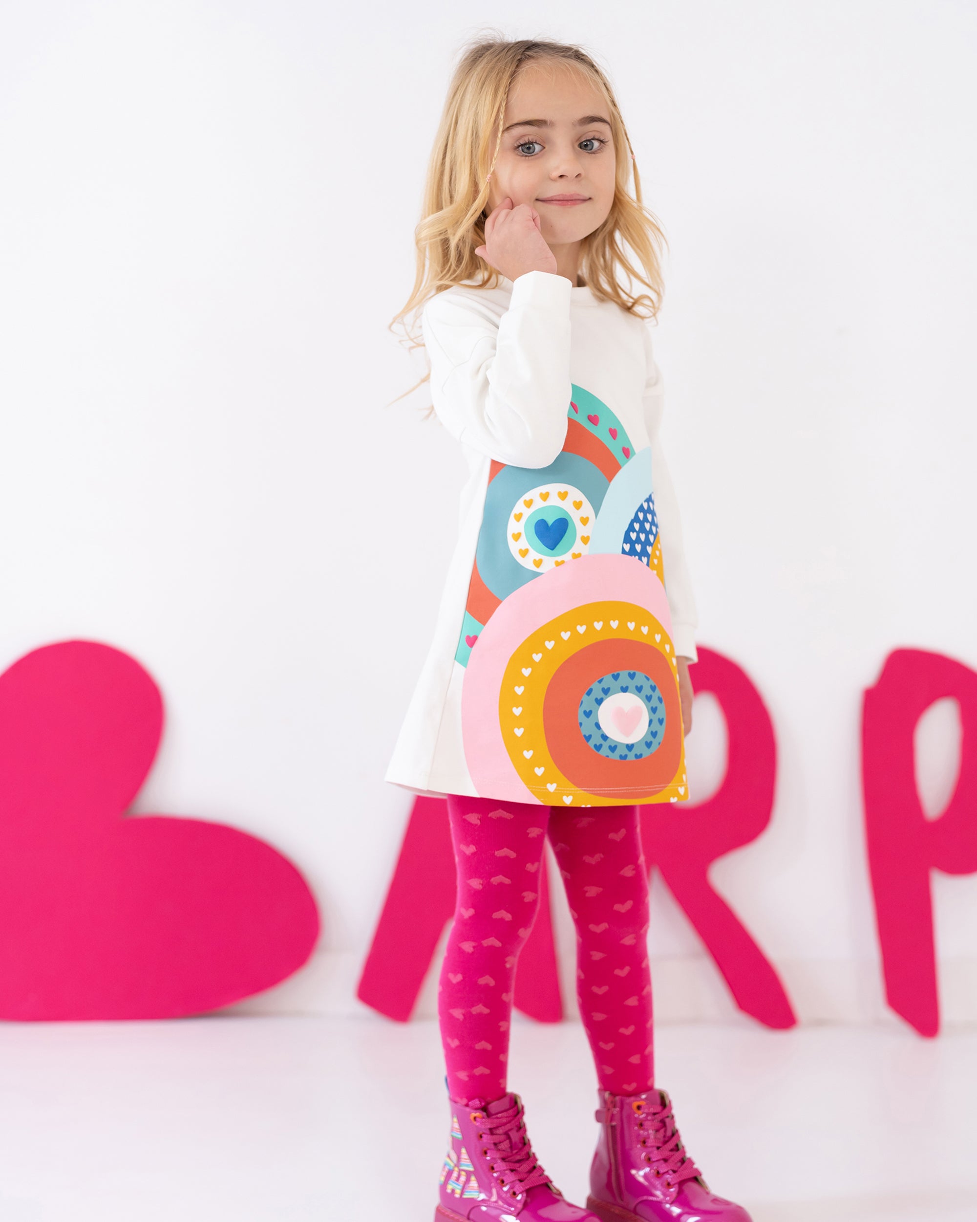 VESTIDO CON LEOTARDOS MULTICOLOR